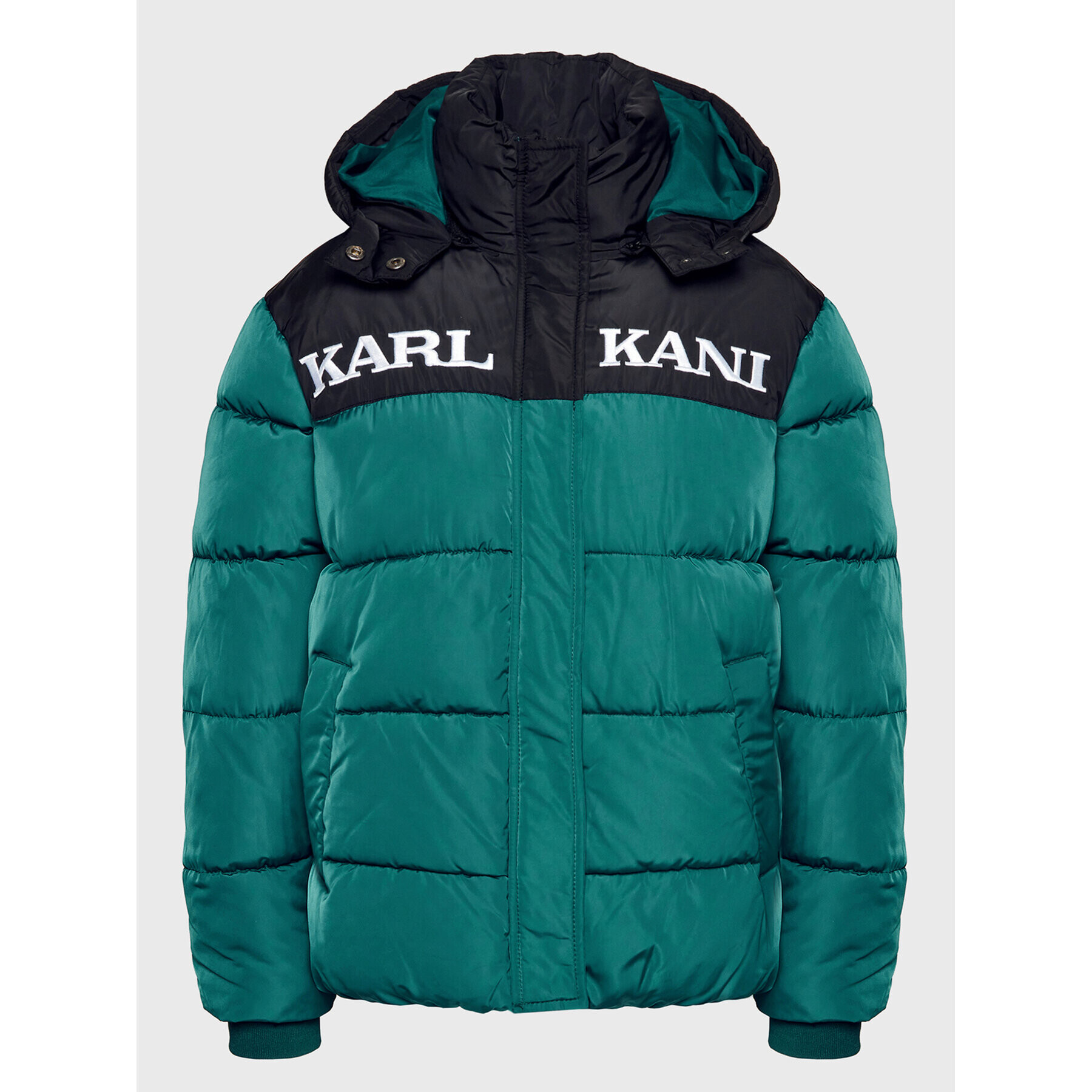 Karl Kani Пухено яке Retro 6176505 Зелен Regular Fit - Pepit.bg