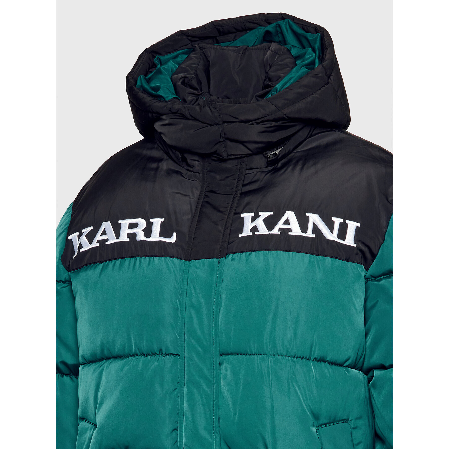 Karl Kani Пухено яке Retro 6176505 Зелен Regular Fit - Pepit.bg