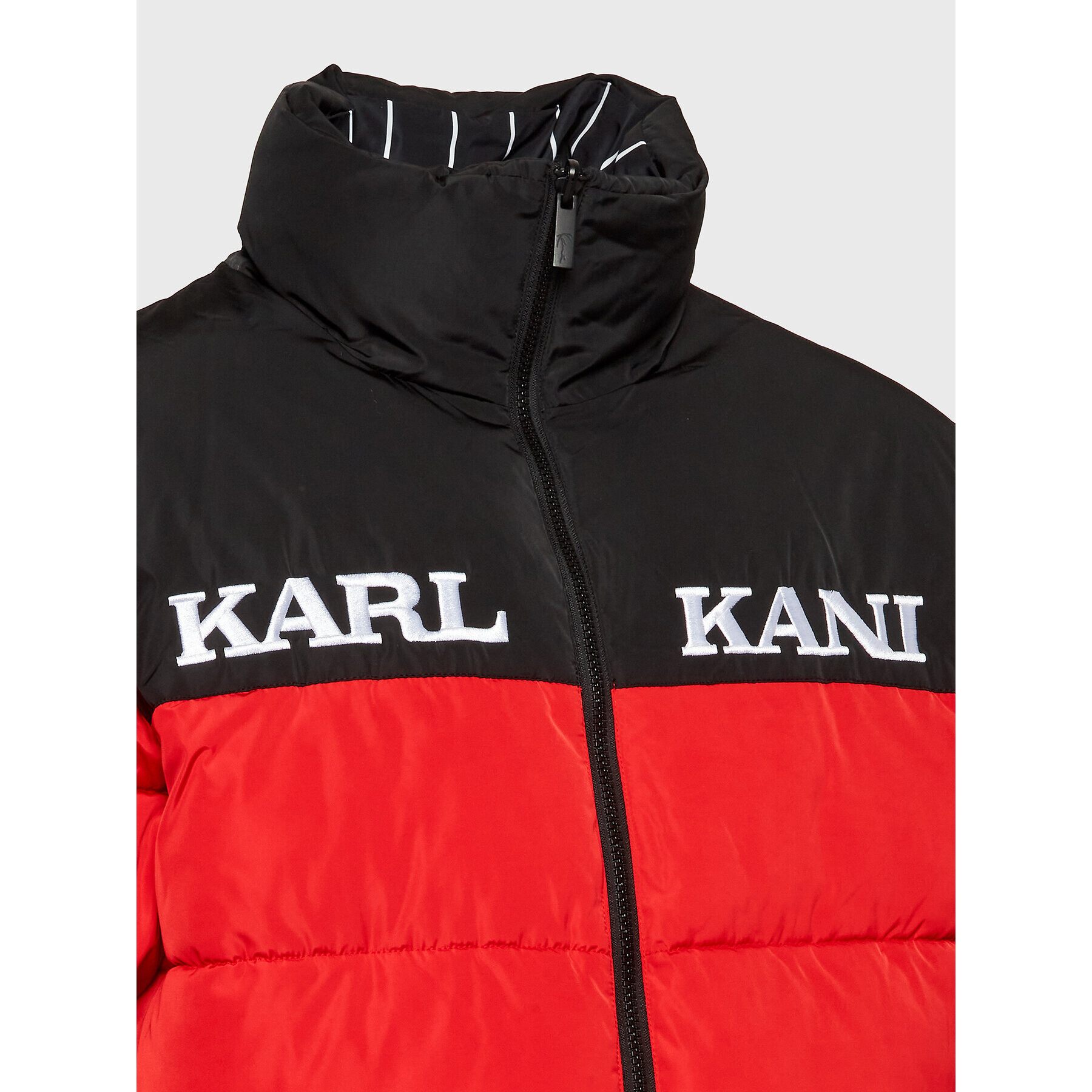 Karl Kani Пухено яке Retro Block 6076823 Червен Regular Fit - Pepit.bg