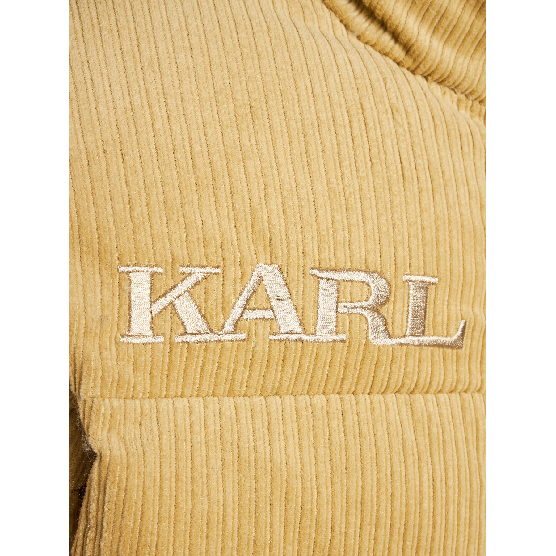 Karl Kani Пухено яке Retro Corduroy 6076015 Бежов Regular Fit - Pepit.bg