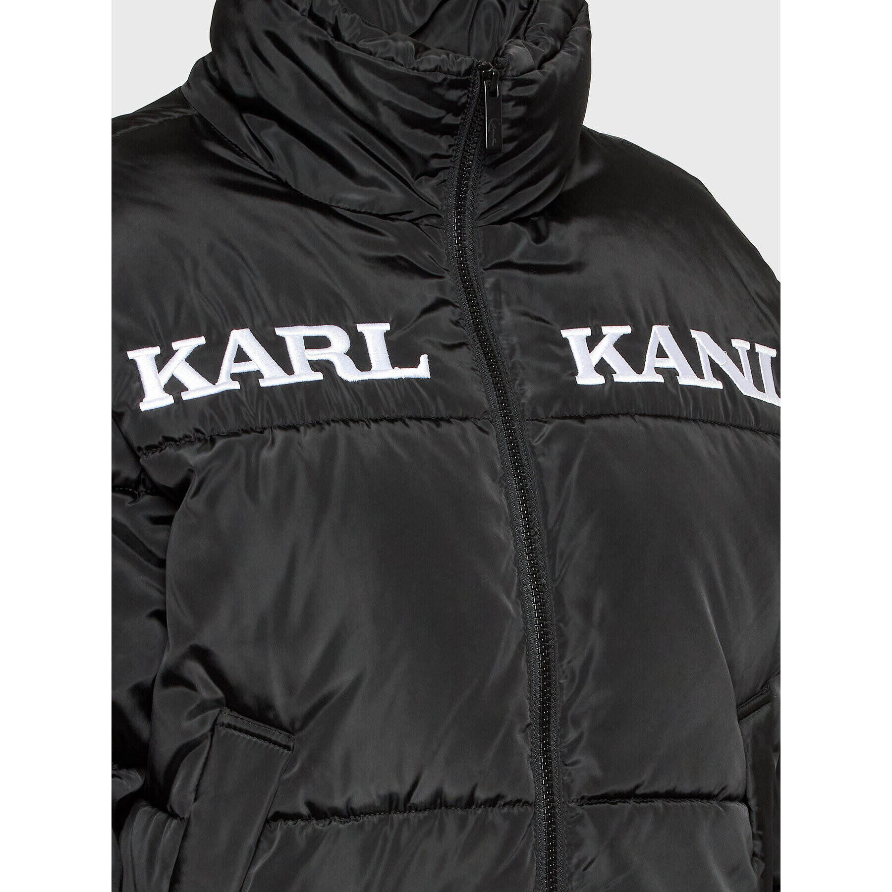 Karl Kani Пухено яке Retro Essential 6176452 Черен Regular Fit - Pepit.bg