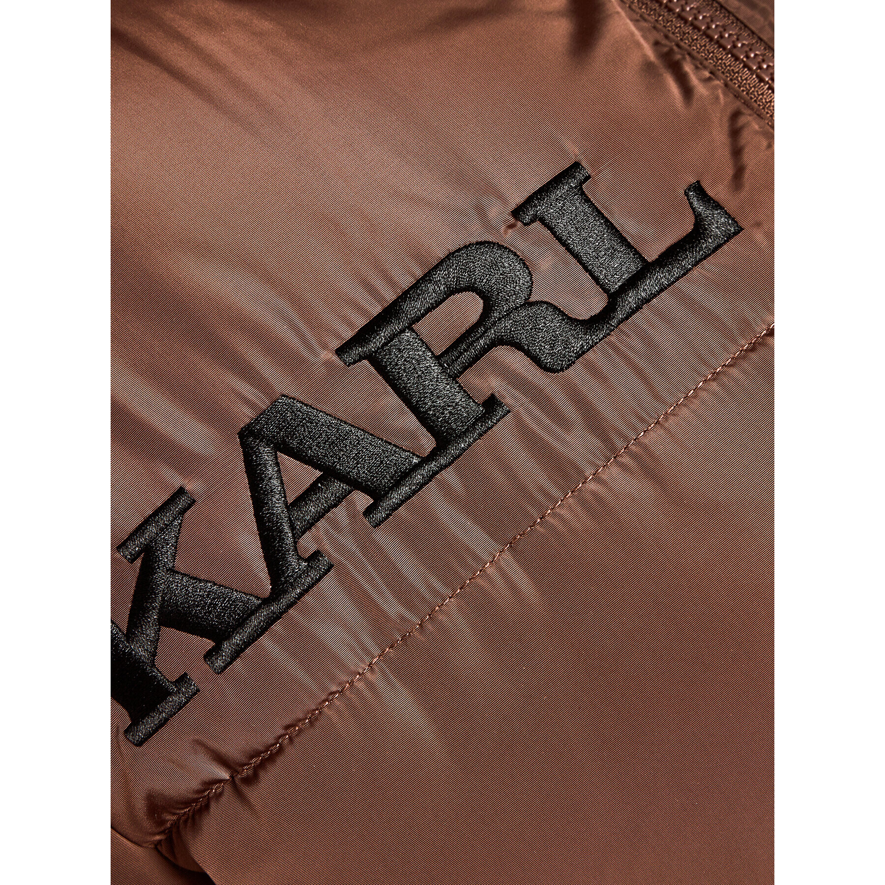 Karl Kani Пухено яке Retro Essentials 6176622 Кафяв Regular Fit - Pepit.bg