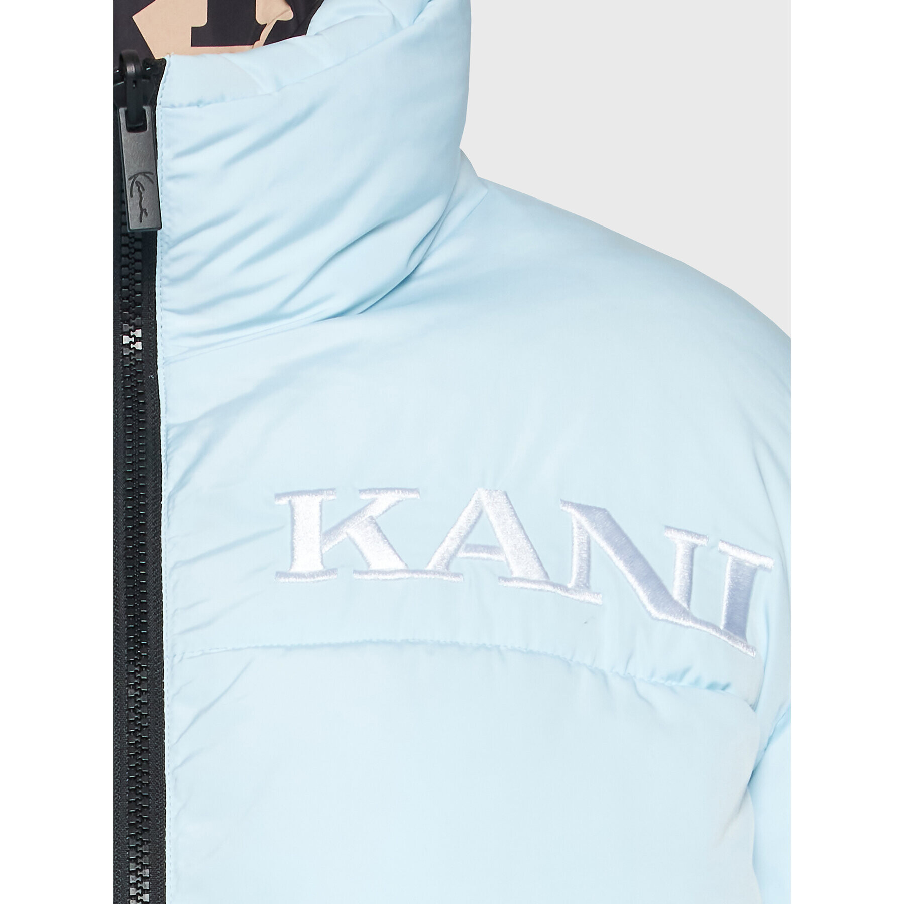 Karl Kani Пухено яке Retro Reversible 6176508 Кафяв Regular Fit - Pepit.bg