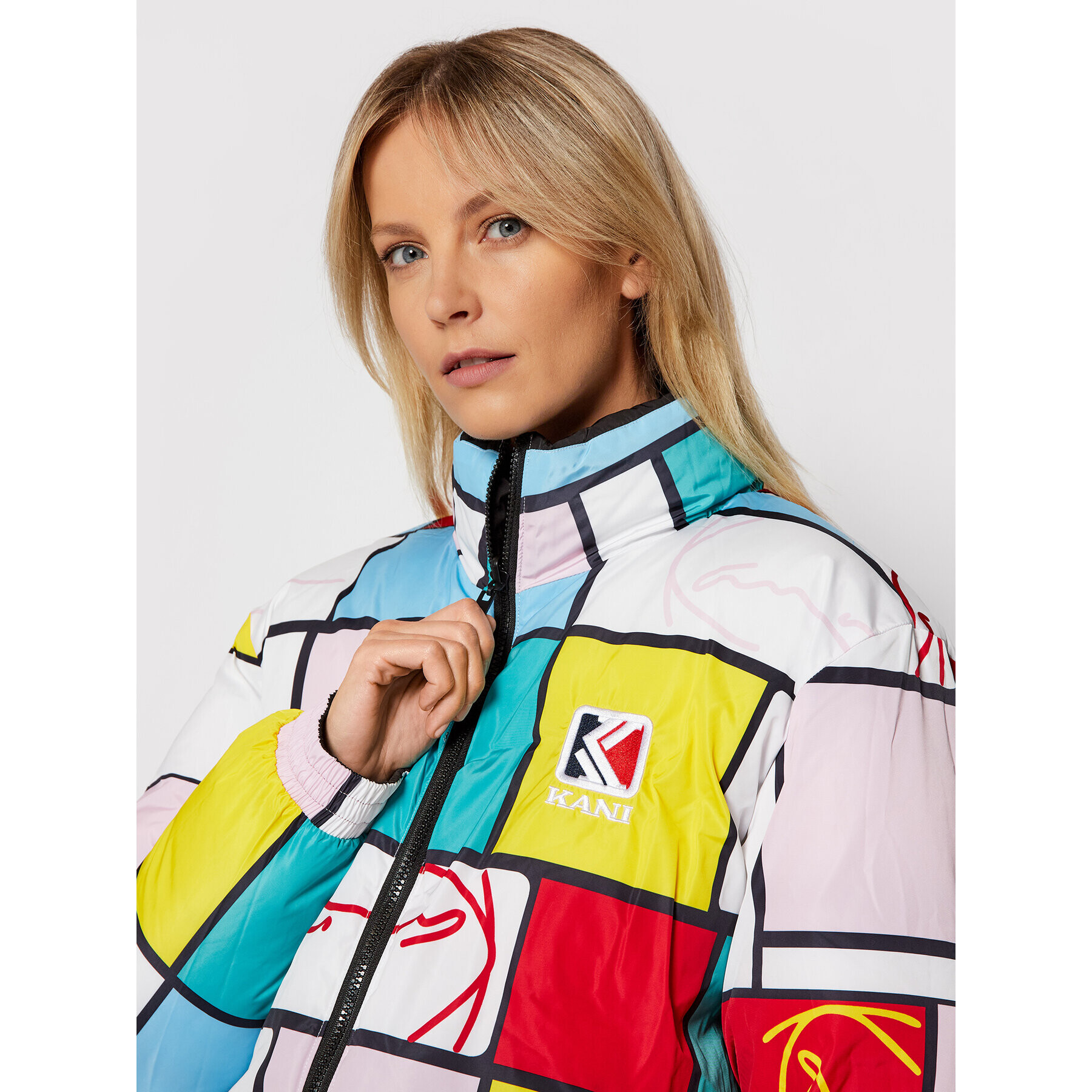 Karl Kani Пухено яке Reversible Block 6176356 Цветен Regular Fit - Pepit.bg