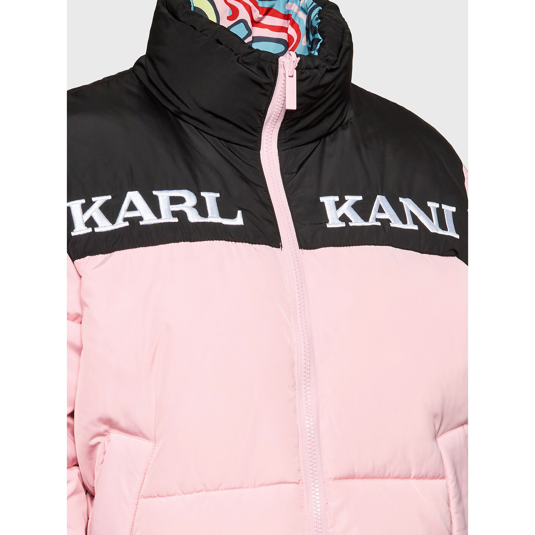 Karl Kani Пухено яке SMILEY Retro Reversible 6176502 Син Regular Fit - Pepit.bg