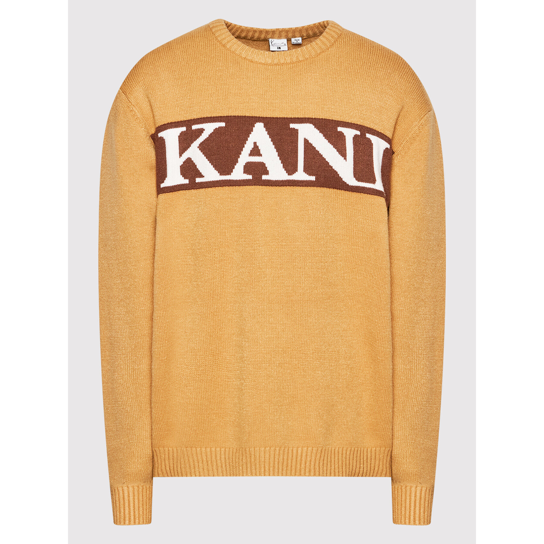 Karl Kani Пуловер Retro Block Knit 6020314 Кафяв Regular Fit - Pepit.bg