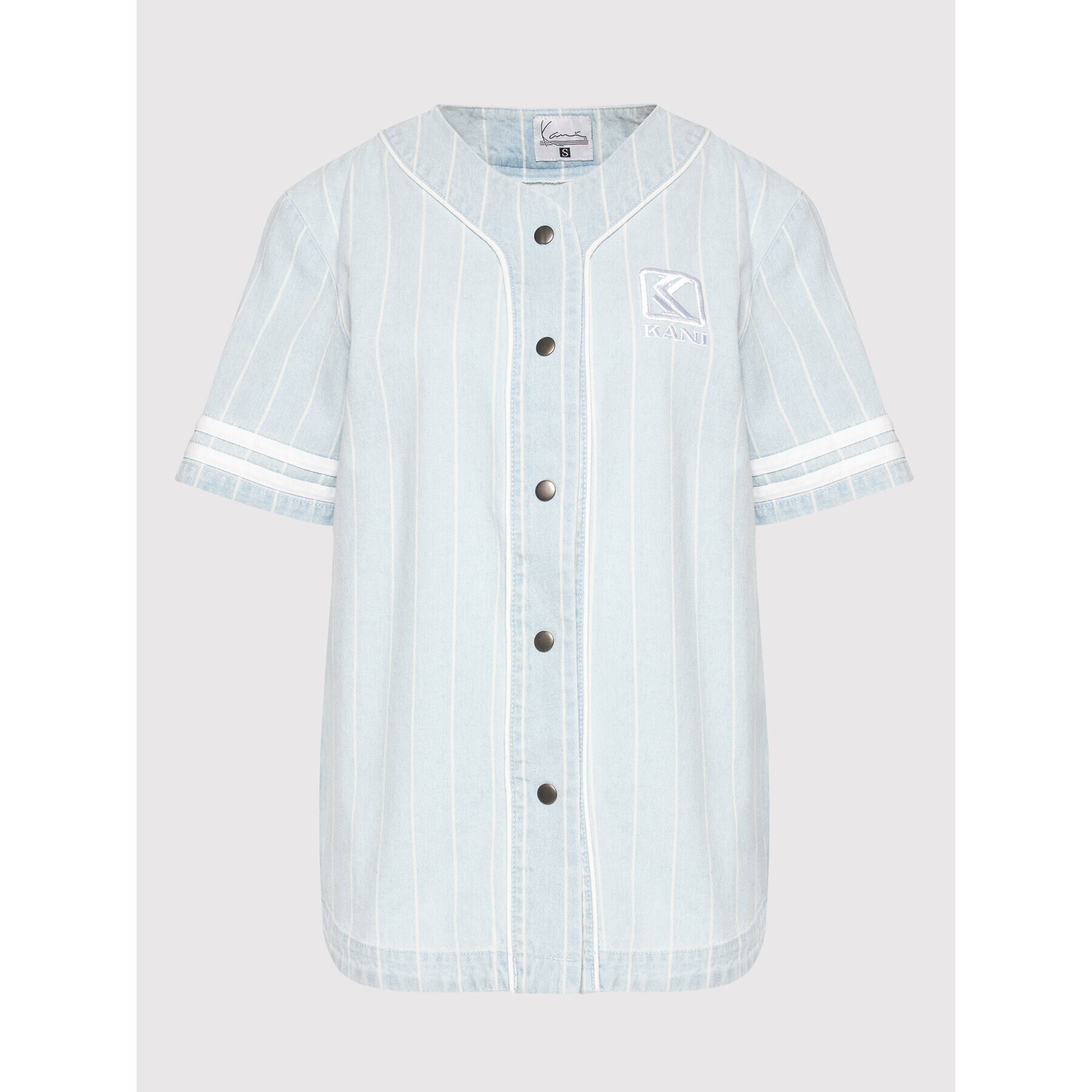 Karl Kani Риза Pinstripe Baseball 6133030 Син Regular Fit - Pepit.bg