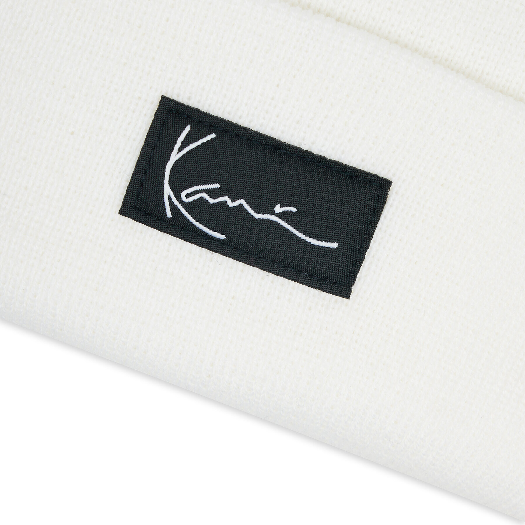 Karl Kani Шапка KK Signature Beanie KA-HW044-002-01 Бял - Pepit.bg