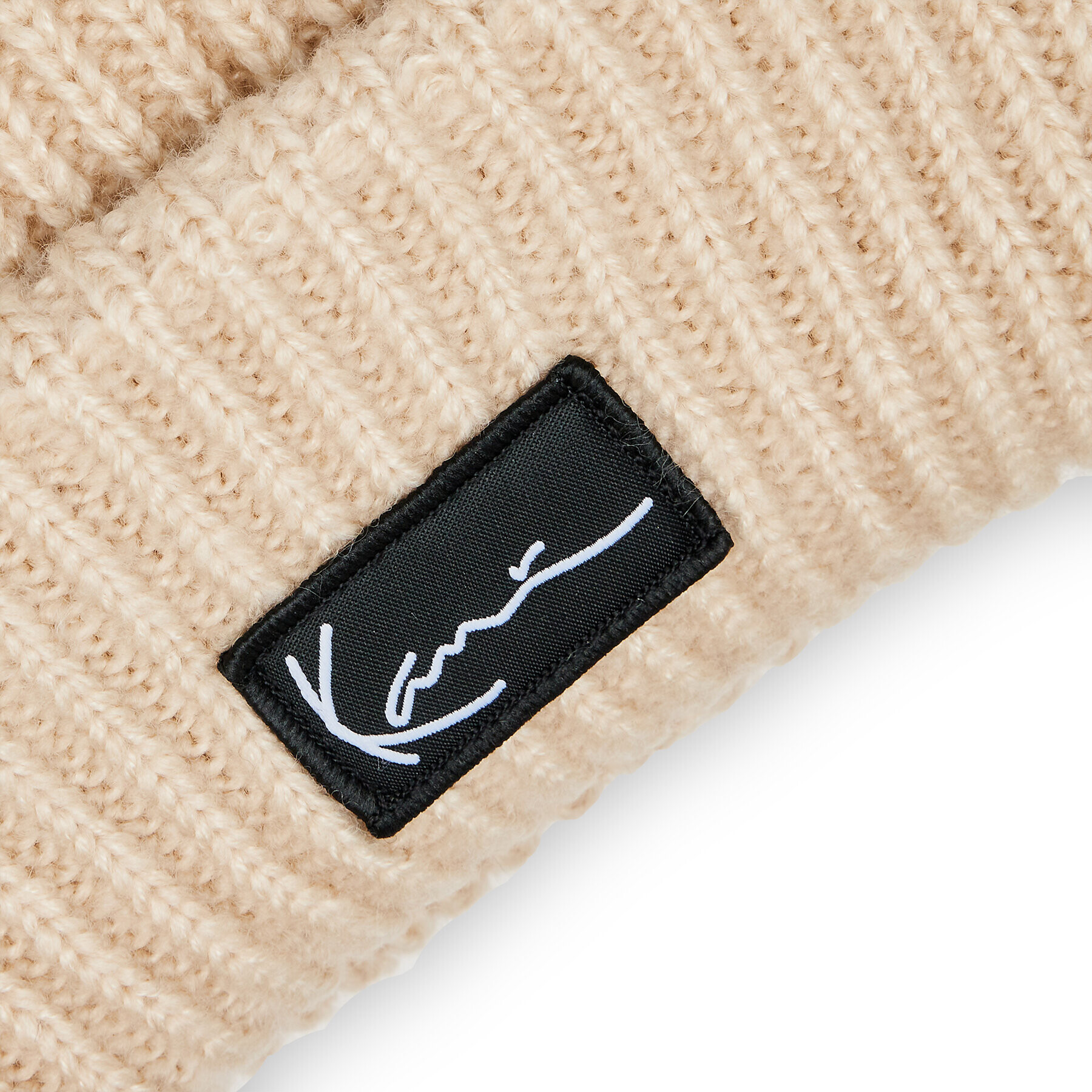 Karl Kani Шапка KK Woven Signature Cozy Beanie KA-233-033-1 Екрю - Pepit.bg