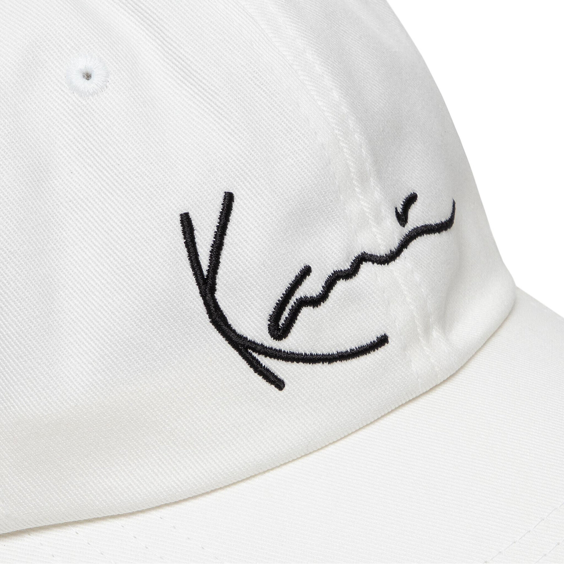 Karl Kani Шапка с козирка Signature Cap 7030752 Бял - Pepit.bg