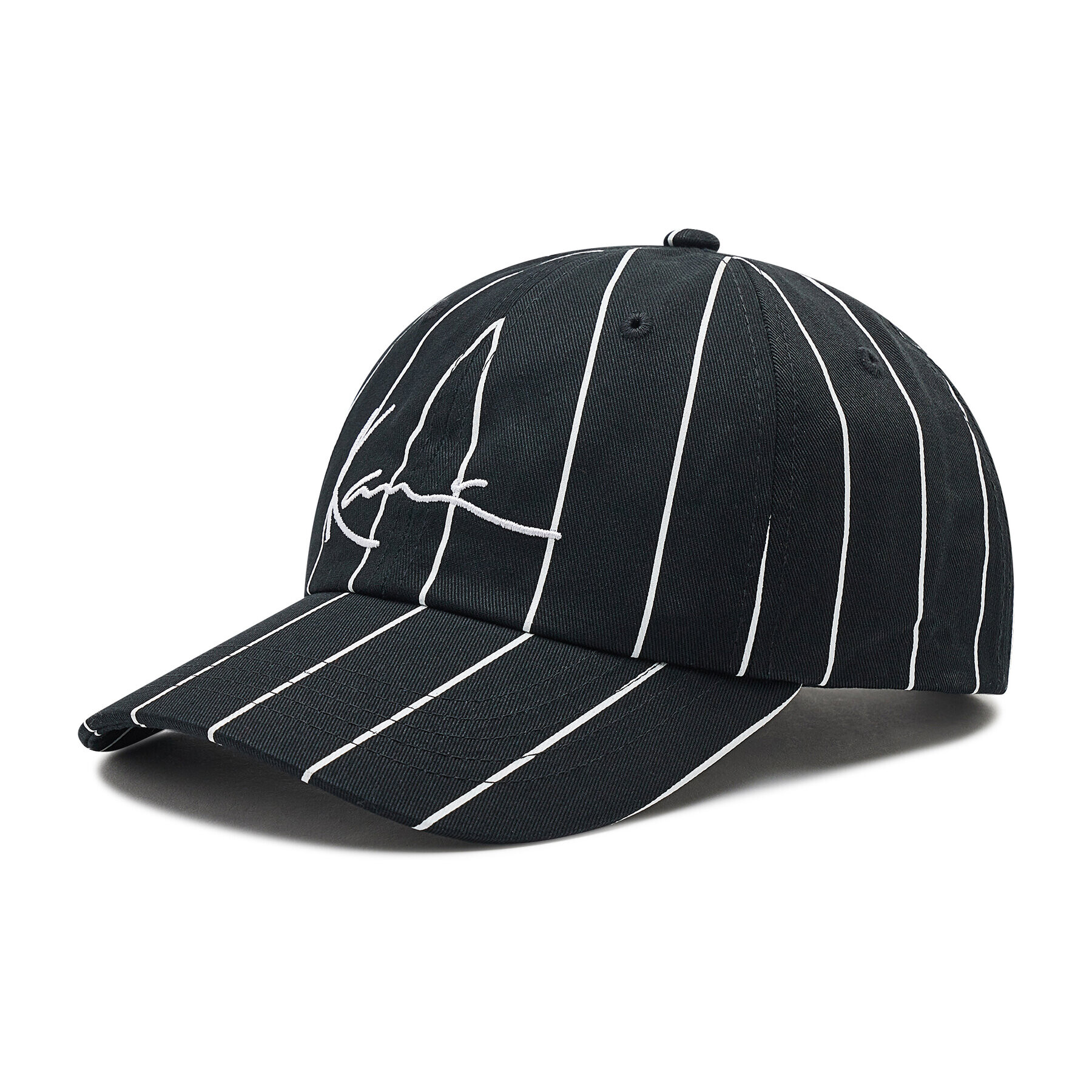 Karl Kani Шапка с козирка Signature Pinstripe 7004096 Черен - Pepit.bg