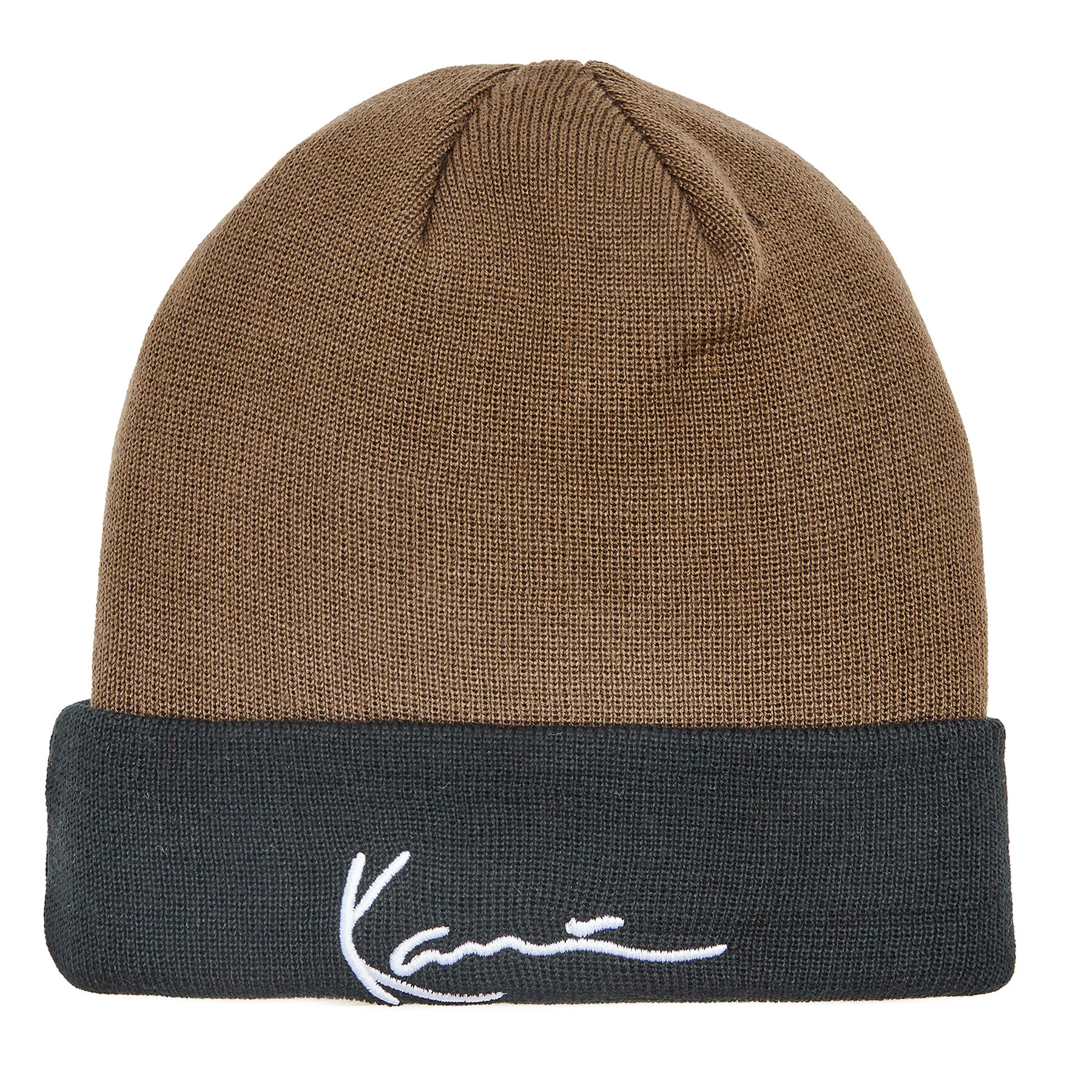 Karl Kani Шапка Signature Spild Beanie 7050054 Кафяв - Pepit.bg