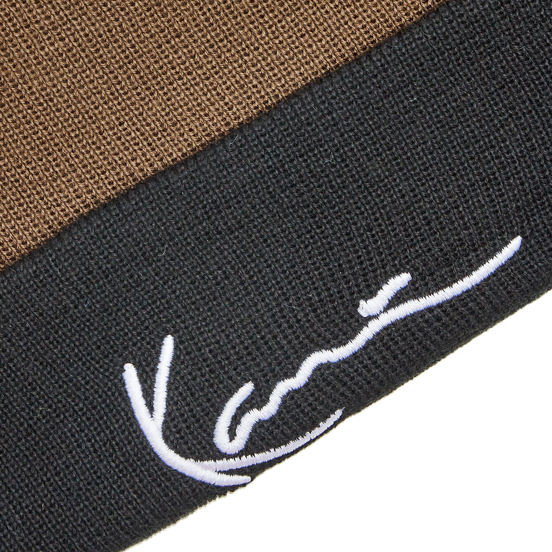 Karl Kani Шапка Signature Spild Beanie 7050054 Кафяв - Pepit.bg