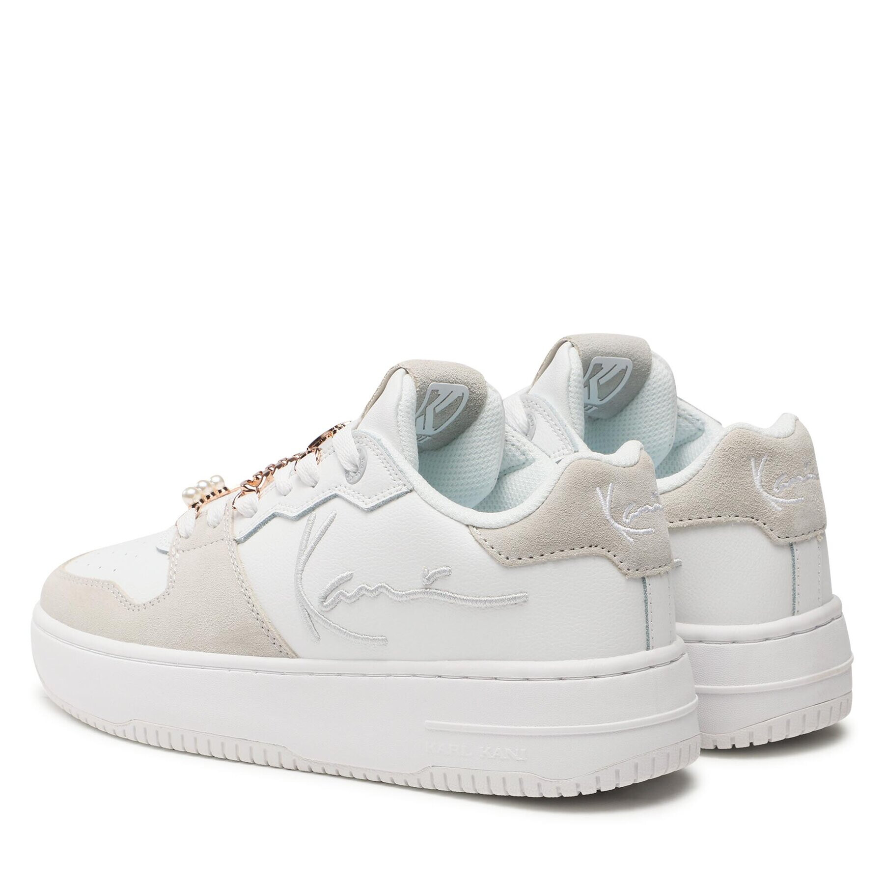 Karl Kani Сникърси 89 UP LOGO PRM KKFWW000147 Бял - Pepit.bg
