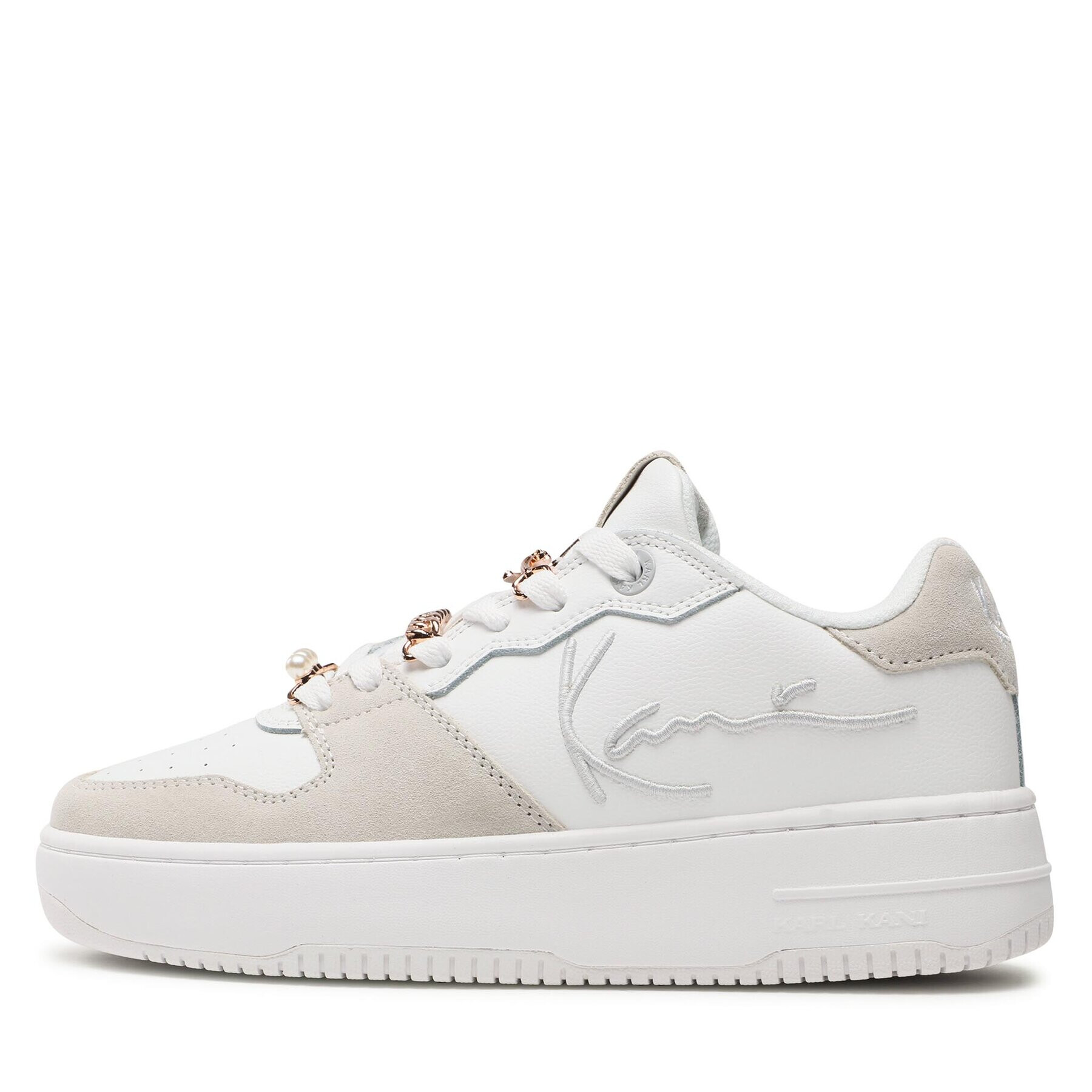 Karl Kani Сникърси 89 UP LOGO PRM KKFWW000147 Бял - Pepit.bg