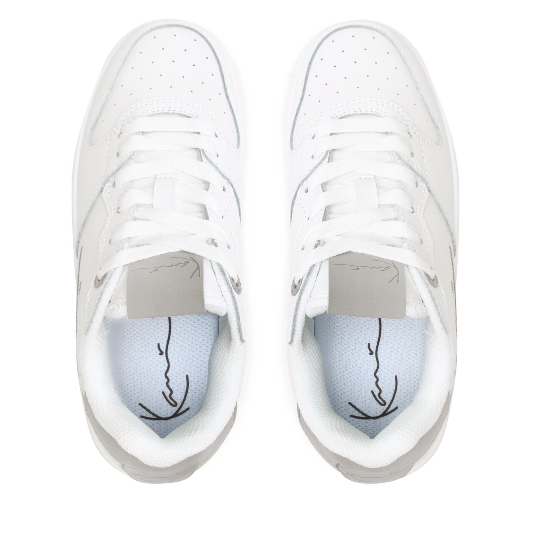 Karl Kani Сникърси Kani 89 Low Logo 1180918 Бял - Pepit.bg
