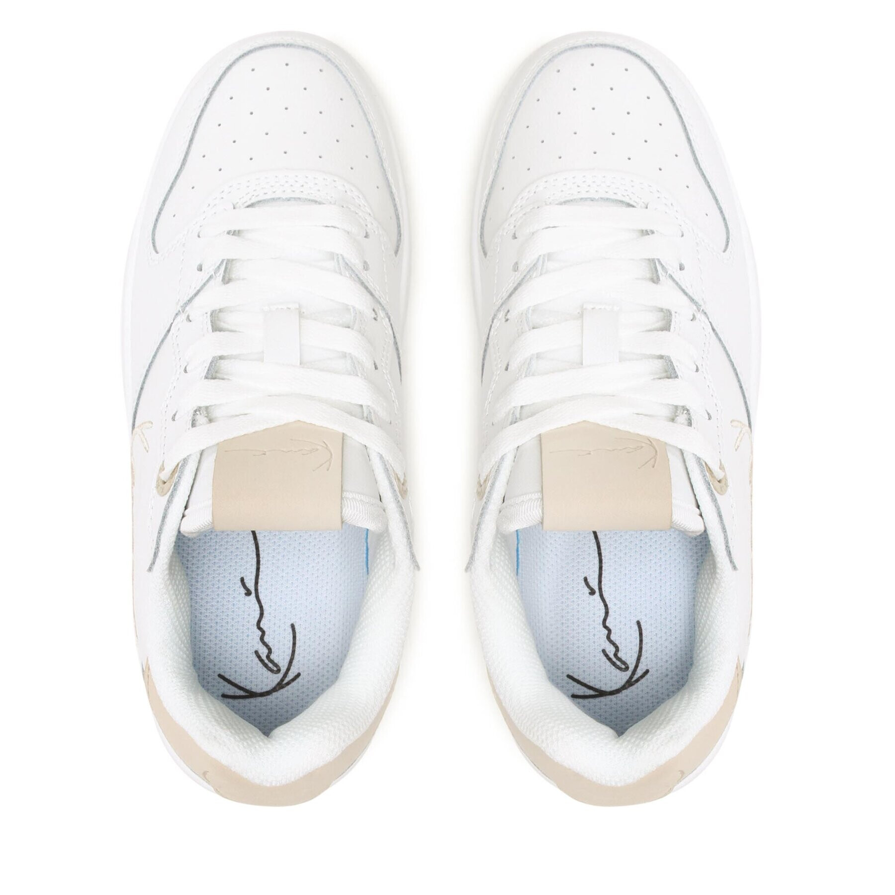 Karl Kani Сникърси Kani 89 Low Logo 1180919 Бял - Pepit.bg
