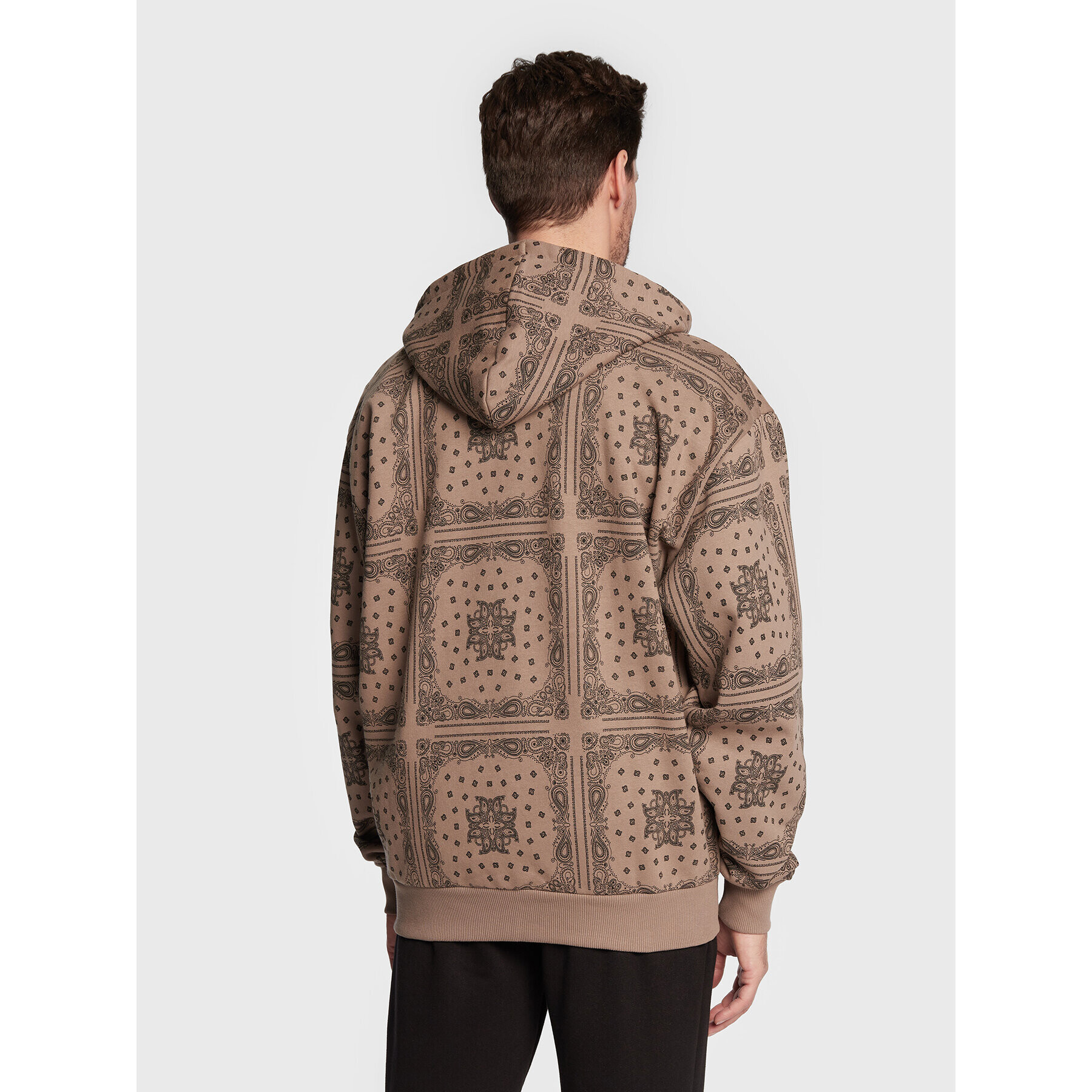 Karl Kani Суитшърт Chest Signature Patchwork Paisley 6022758 Кафяв Relaxed Fit - Pepit.bg