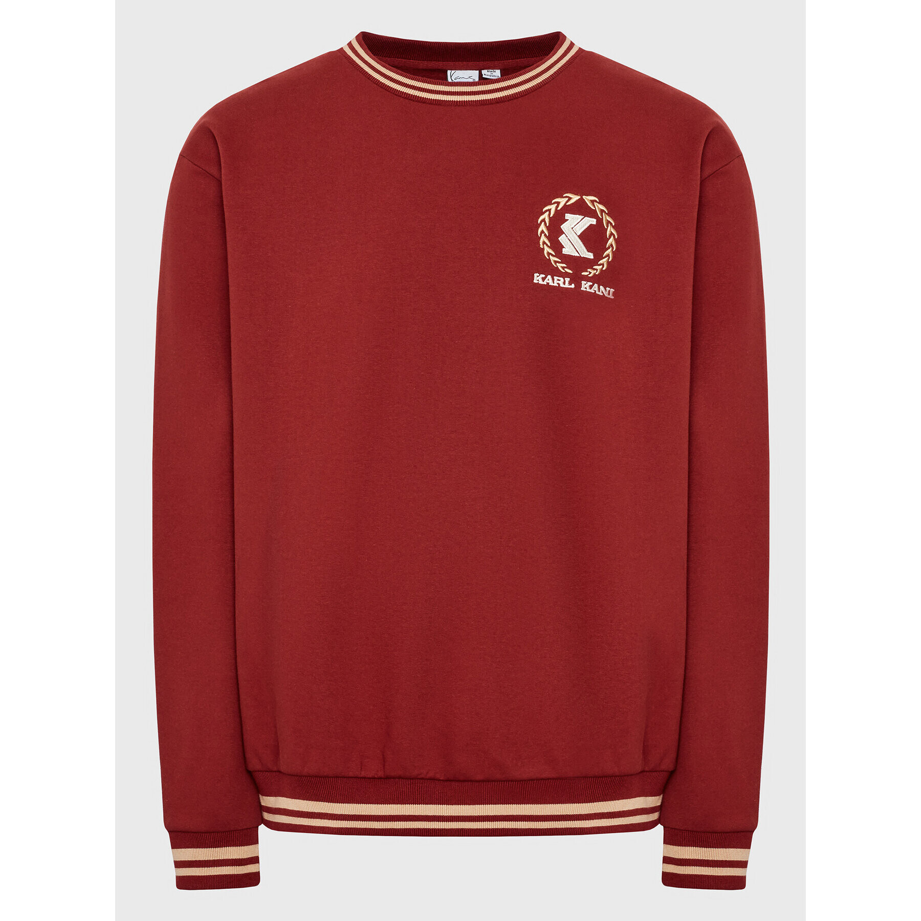 Karl Kani Суитшърт Retro Emblem College I-6020909 Бордо Regular Fit - Pepit.bg