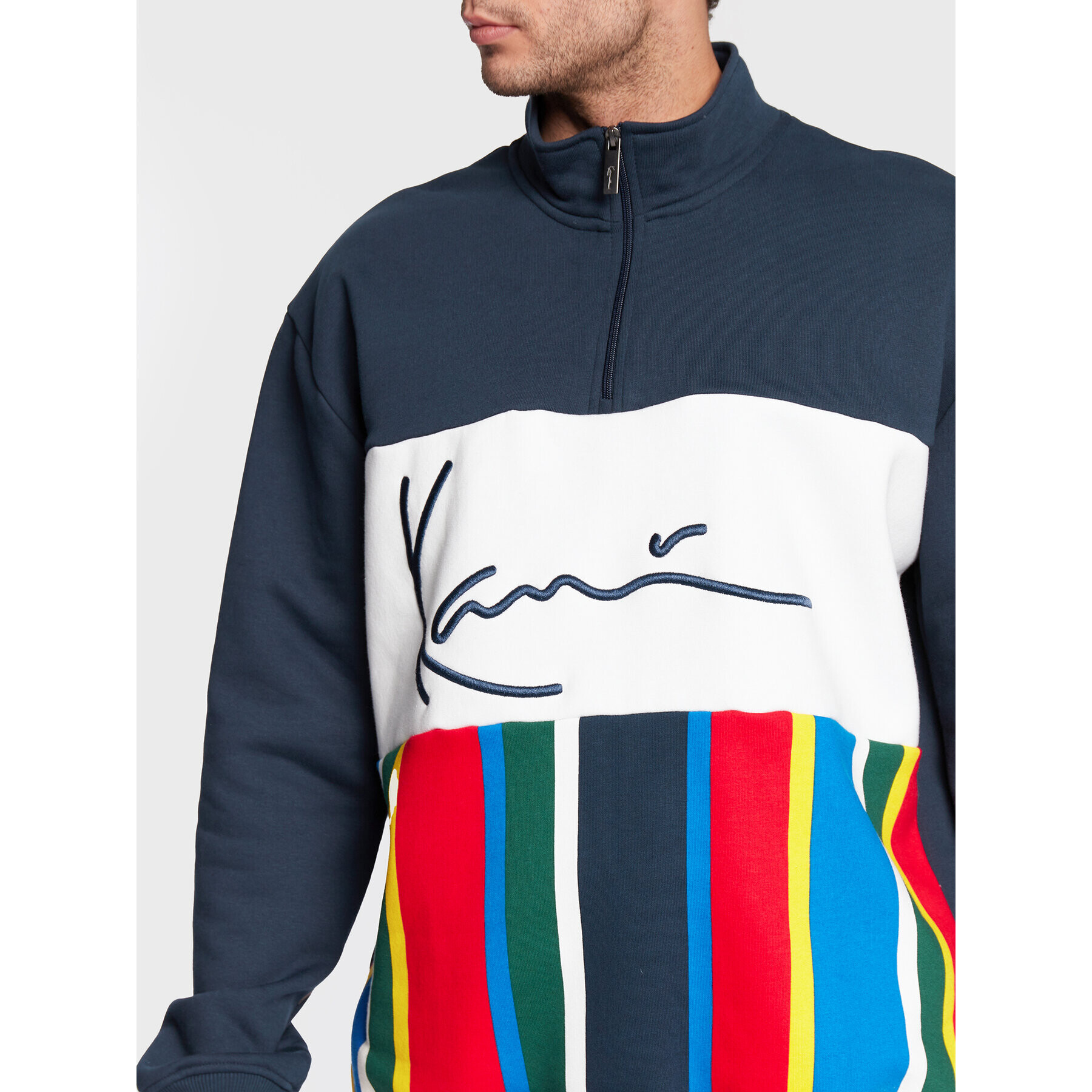 Karl Kani Суитшърт Signature Block Stripe 6027341 Цветен Relaxed Fit - Pepit.bg