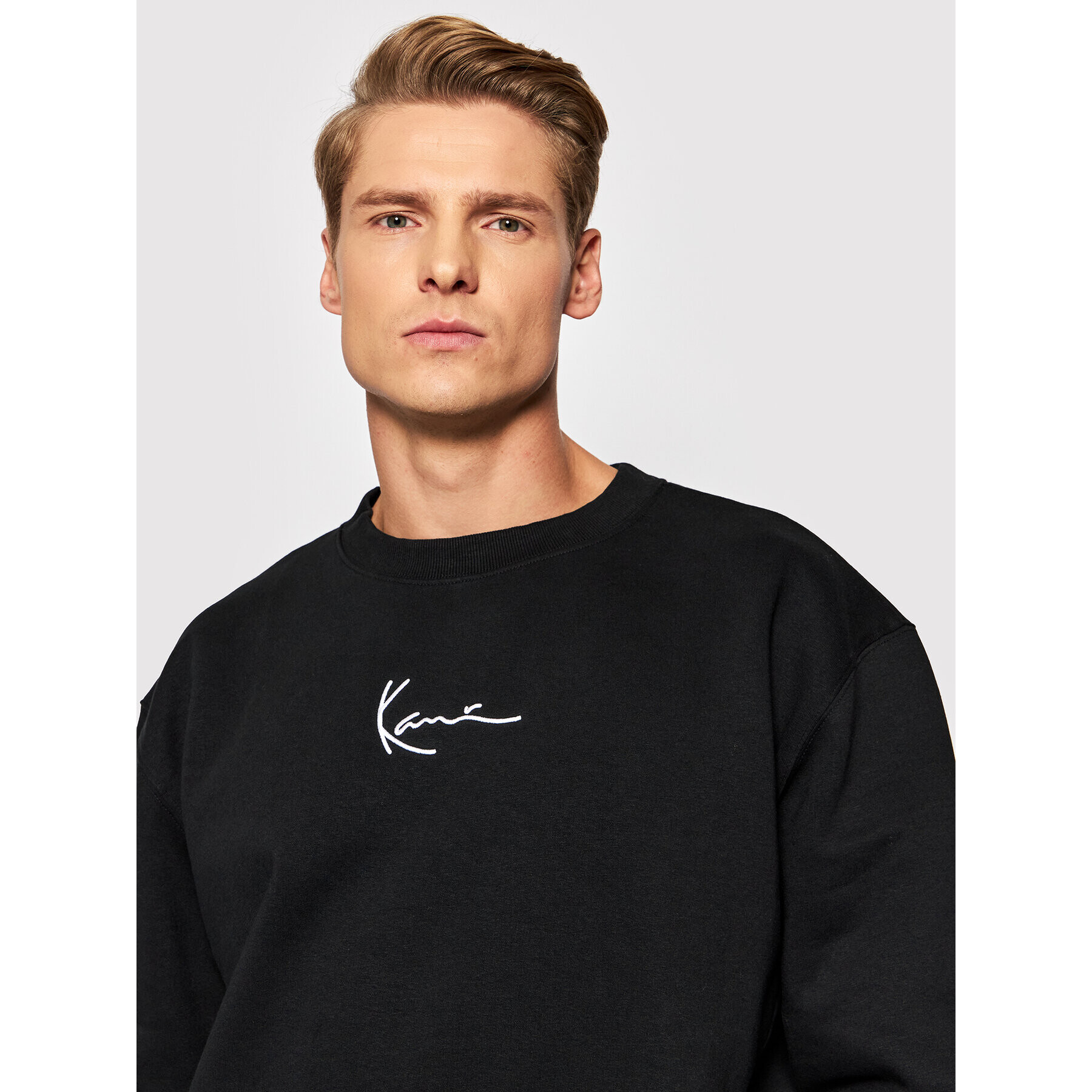 Karl Kani Суитшърт Small Signature 6020163 Черен Regular Fit - Pepit.bg