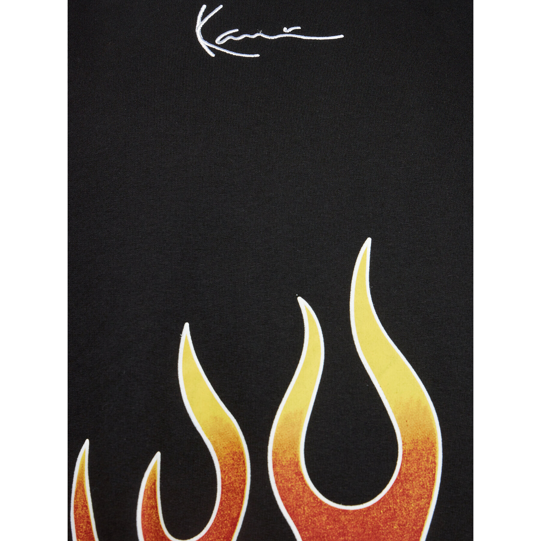 Karl Kani Суитшърт Small Signature Flame Черен Relaxed Fit - Pepit.bg