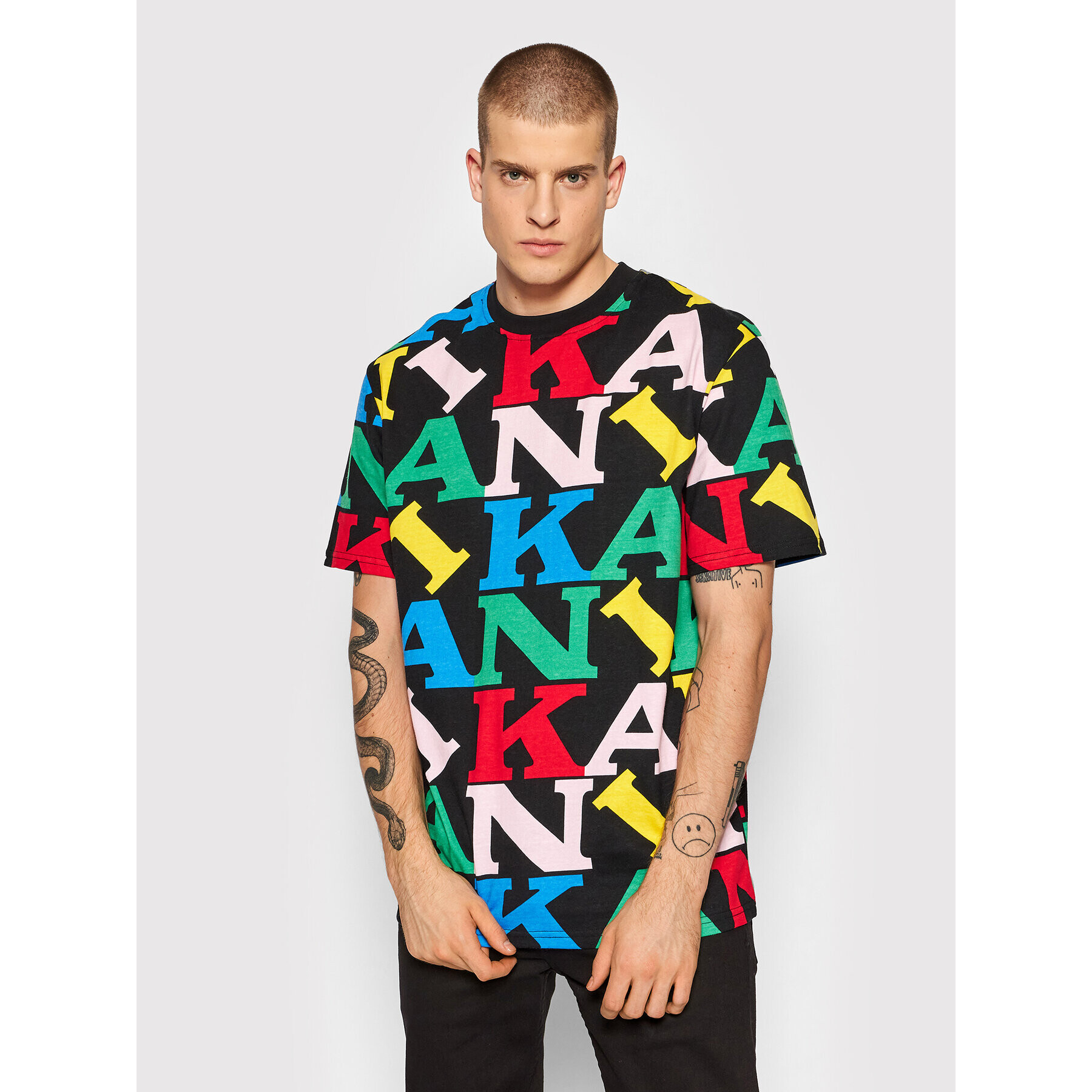 Karl Kani Тишърт Retro Logo 6030935 Черен Regular Fit - Pepit.bg