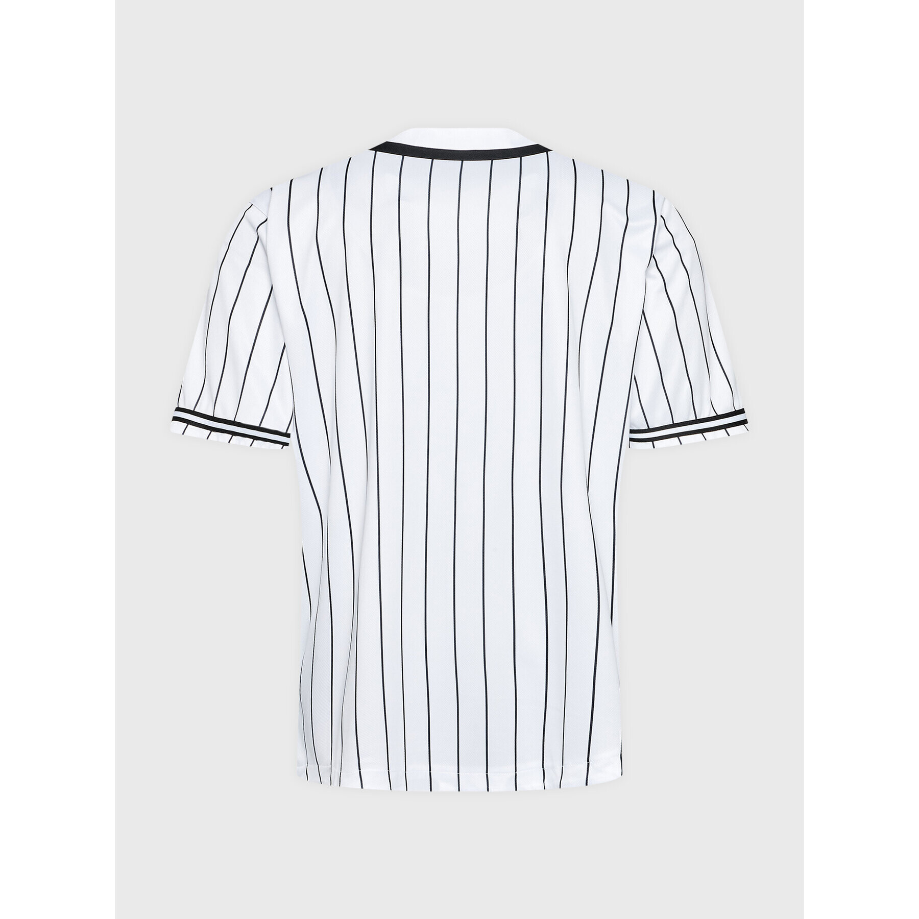 Karl Kani Тишърт Serif Pinstripe Baseball 6033361 Бял Relaxed Fit - Pepit.bg