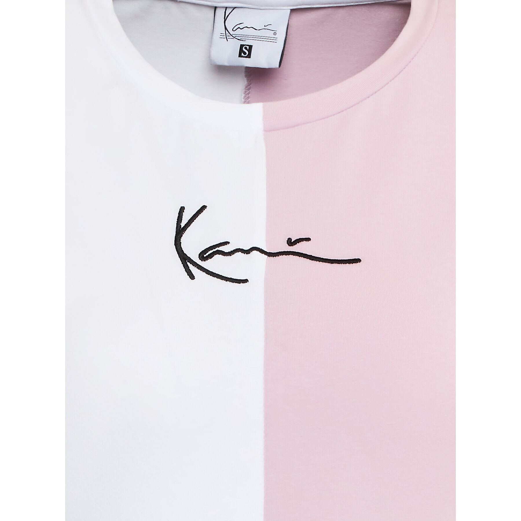 Karl Kani Тишърт Small Signature 6130861 Розов Slim Fit - Pepit.bg