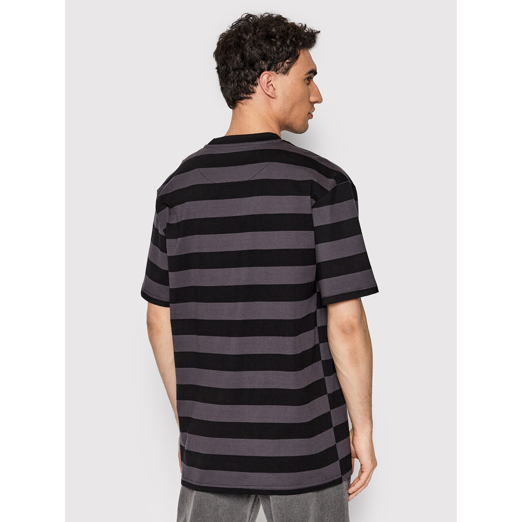 Karl Kani Тишърт Small Signature Split Stripe 6033291 Сив Regular Fit - Pepit.bg