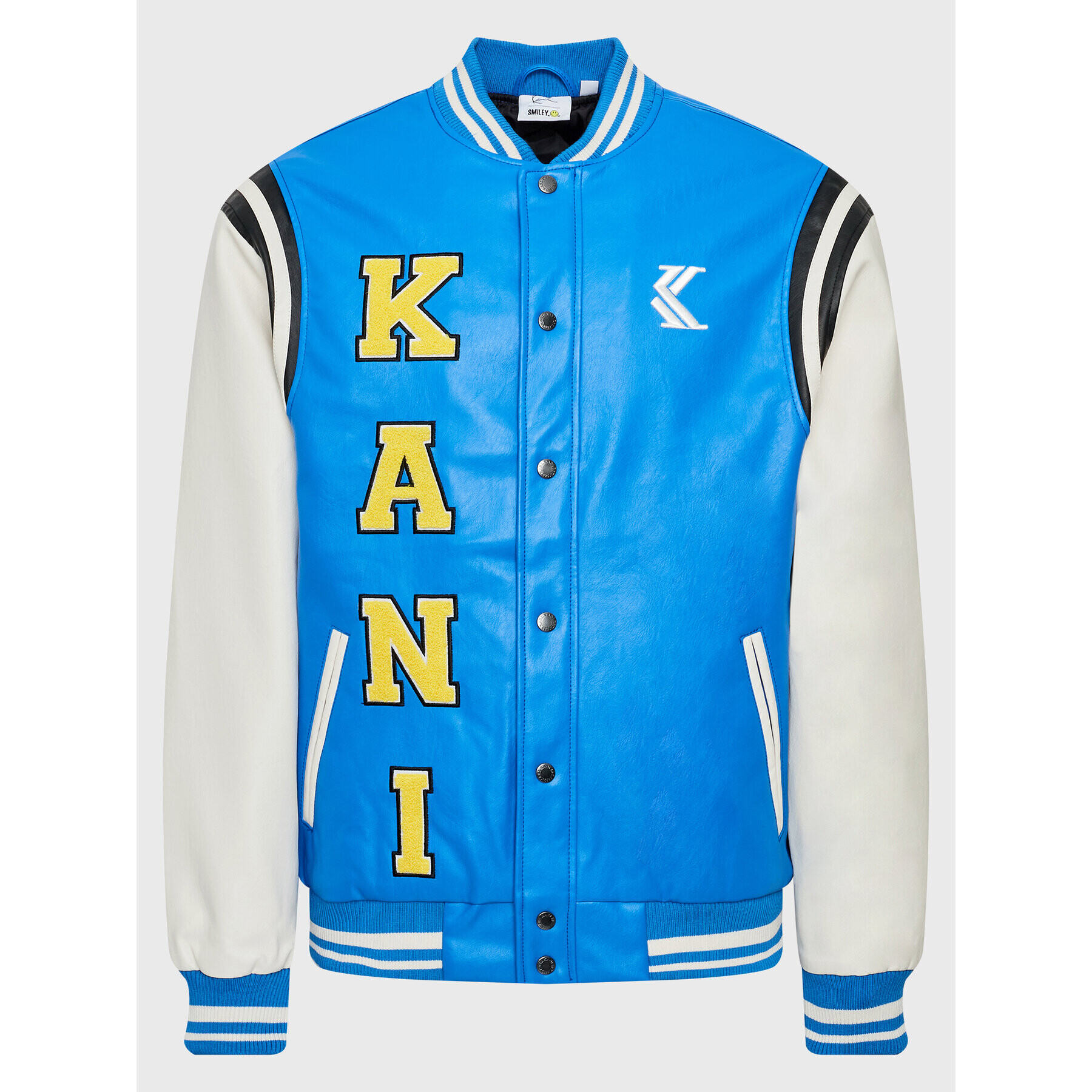 Karl Kani Яке бомбър SMILEY College 6085171 Син Relaxed Fit - Pepit.bg