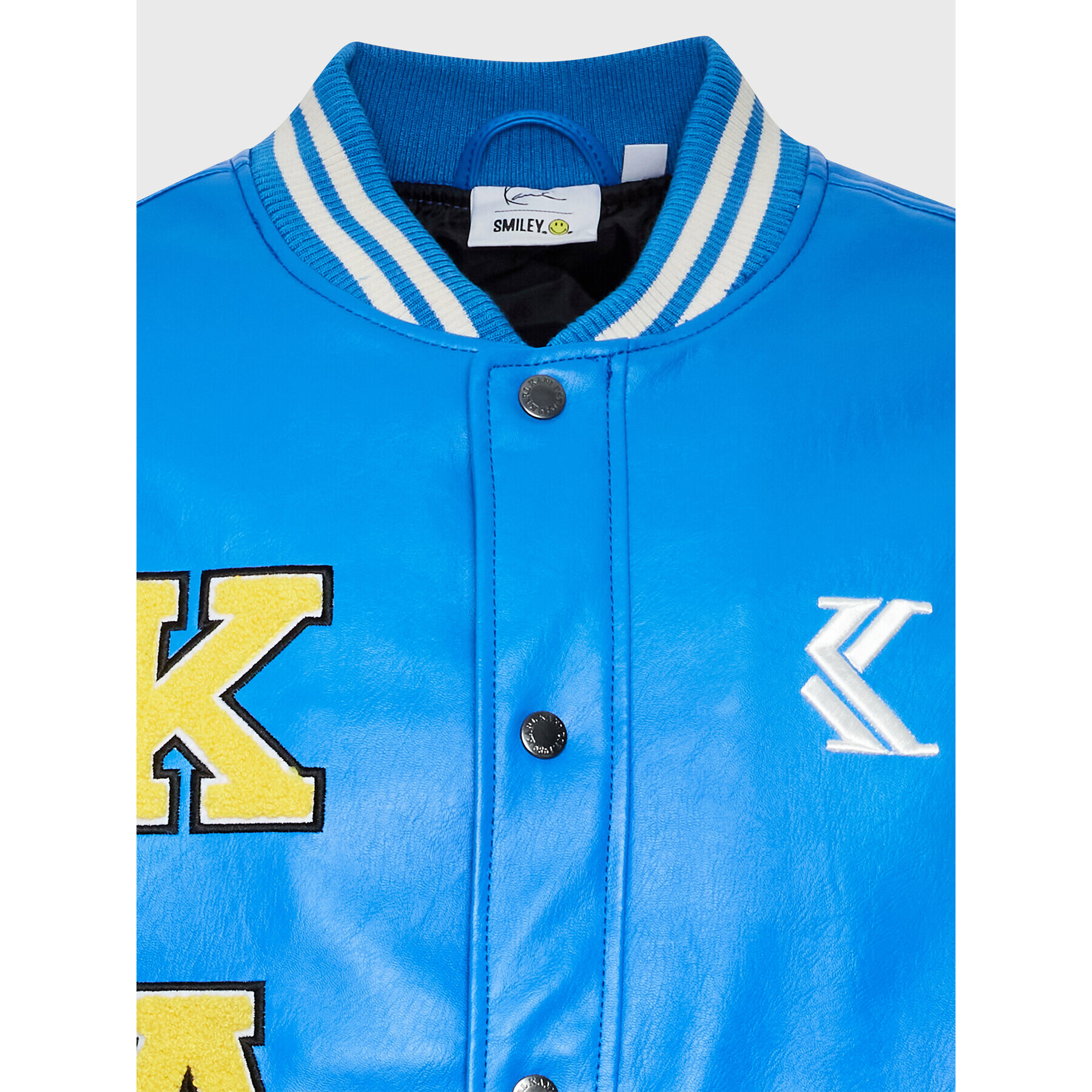 Karl Kani Яке бомбър SMILEY College 6085171 Син Relaxed Fit - Pepit.bg