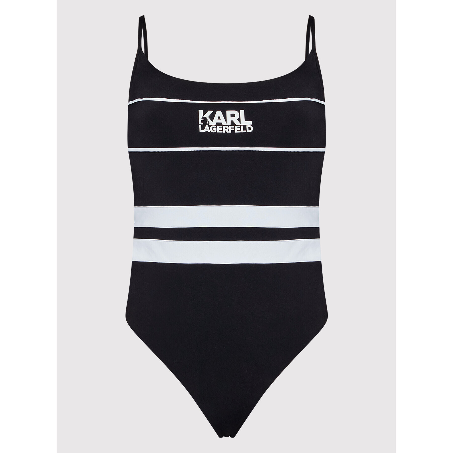 KARL LAGERFELD Бански костюм KL22WOP05 Черен - Pepit.bg