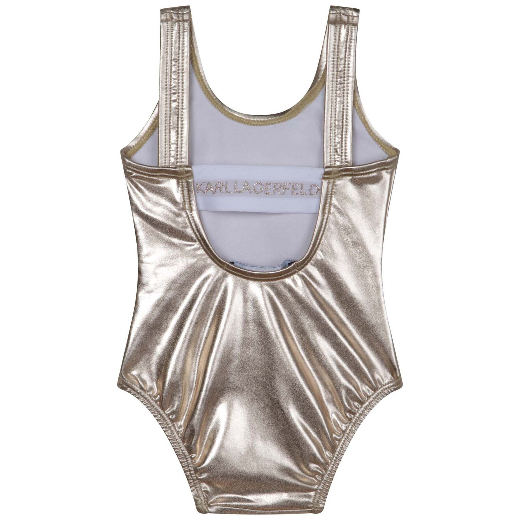 Karl Lagerfeld Kids Бански костюм Z90048 Златист - Pepit.bg