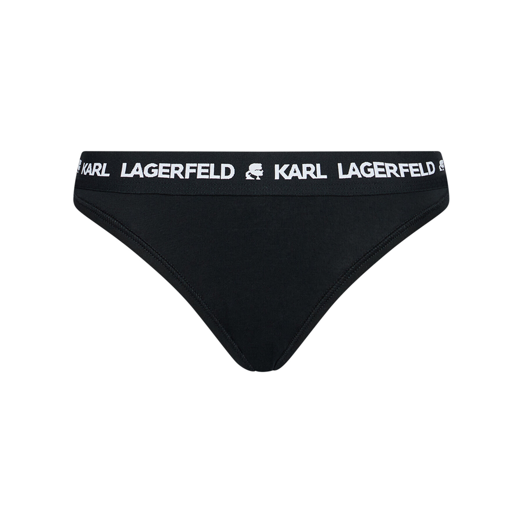 KARL LAGERFELD Бикини тип прашка Logo 211W2110 Черен - Pepit.bg