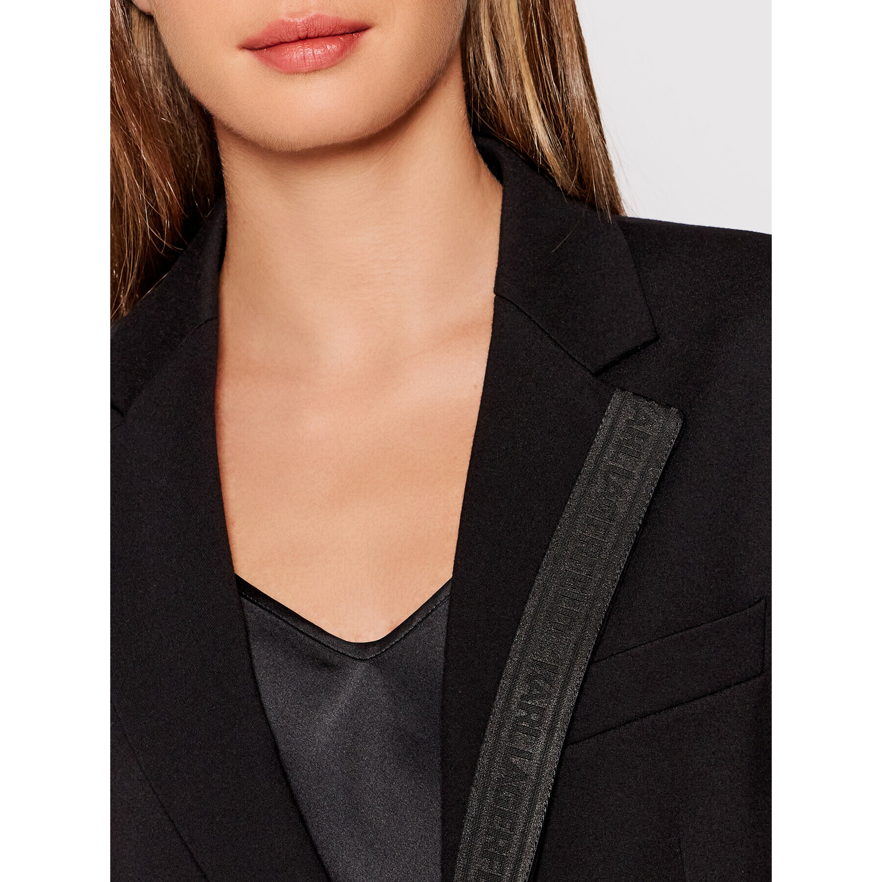KARL LAGERFELD Блейзър Punto 211W1420 Черен Regular Fit - Pepit.bg