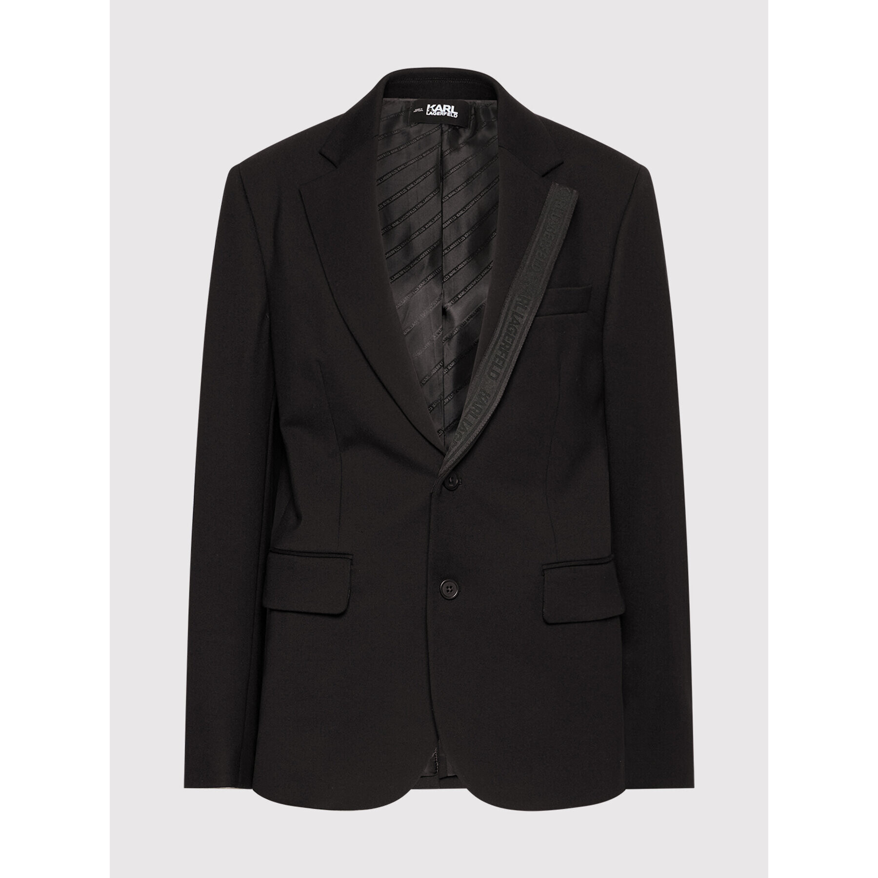 KARL LAGERFELD Блейзър Punto 211W1420 Черен Regular Fit - Pepit.bg