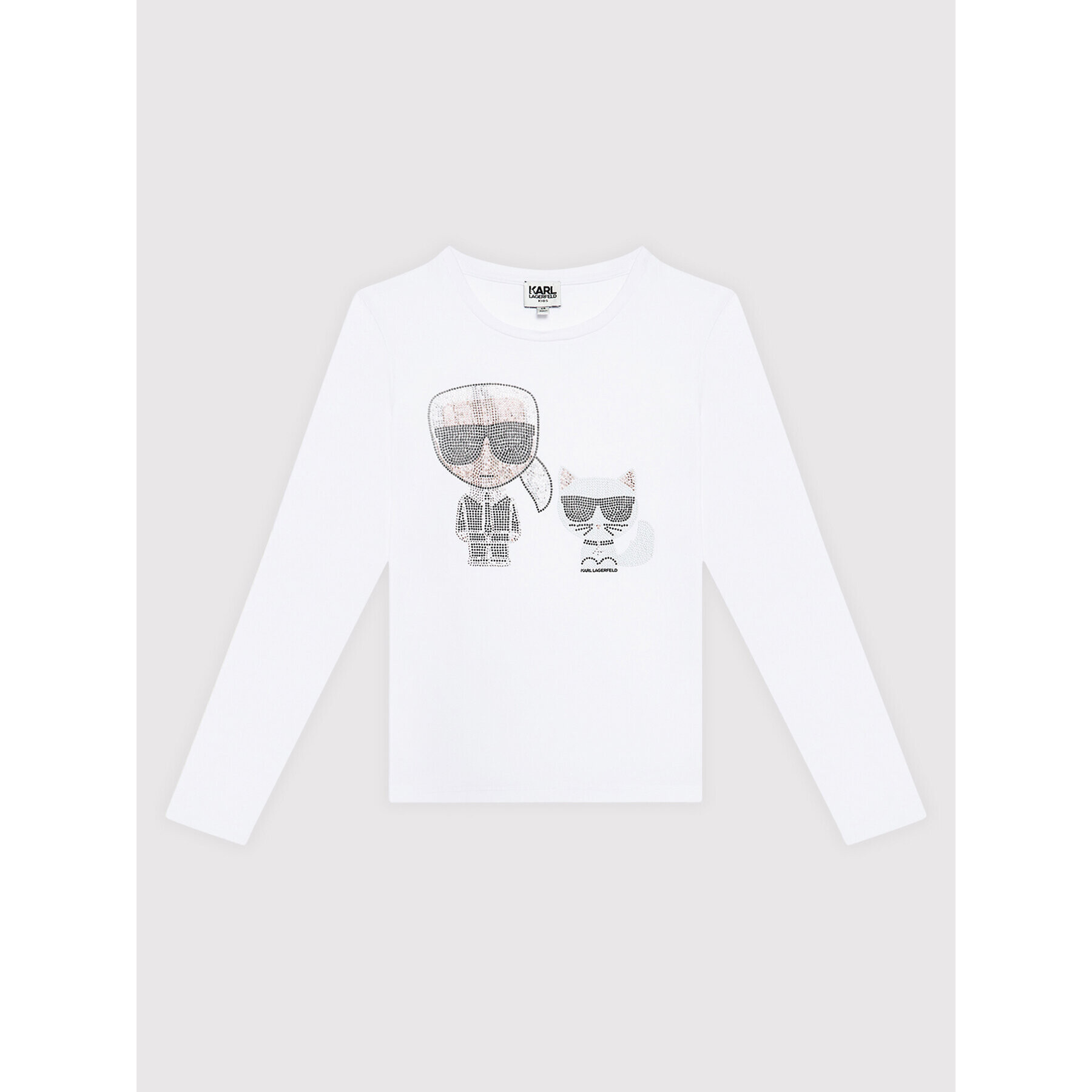 KARL LAGERFELD Блуза Z15329 D Бял Regular Fit - Pepit.bg