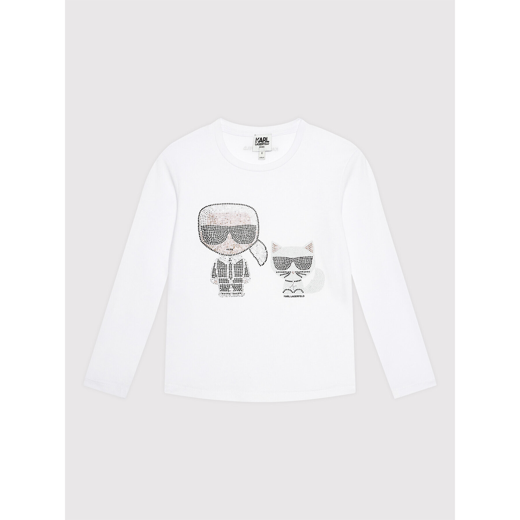 KARL LAGERFELD Блуза Z15329 M Бял Regular Fit - Pepit.bg