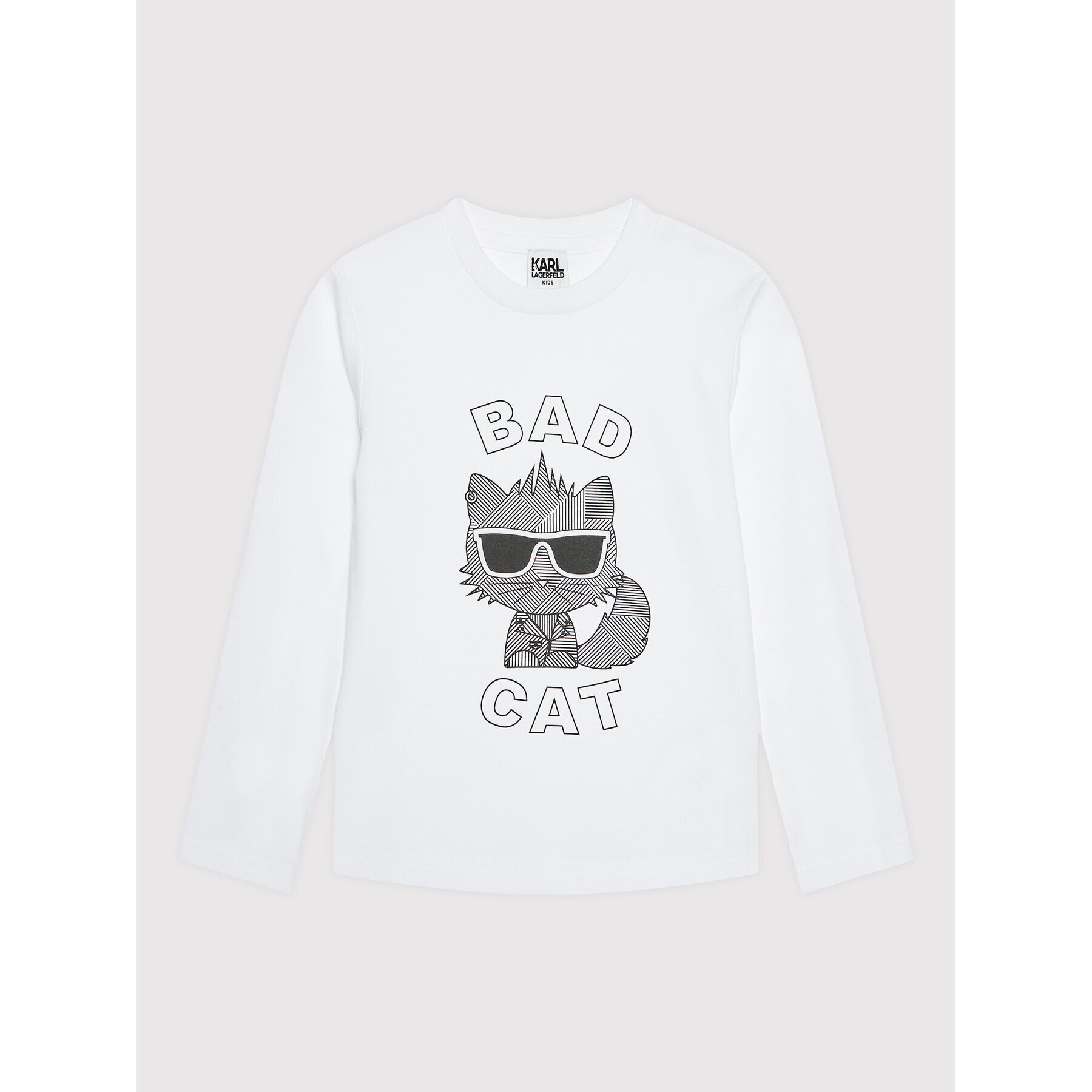 KARL LAGERFELD Блуза Z25315 D Бял Regular Fit - Pepit.bg