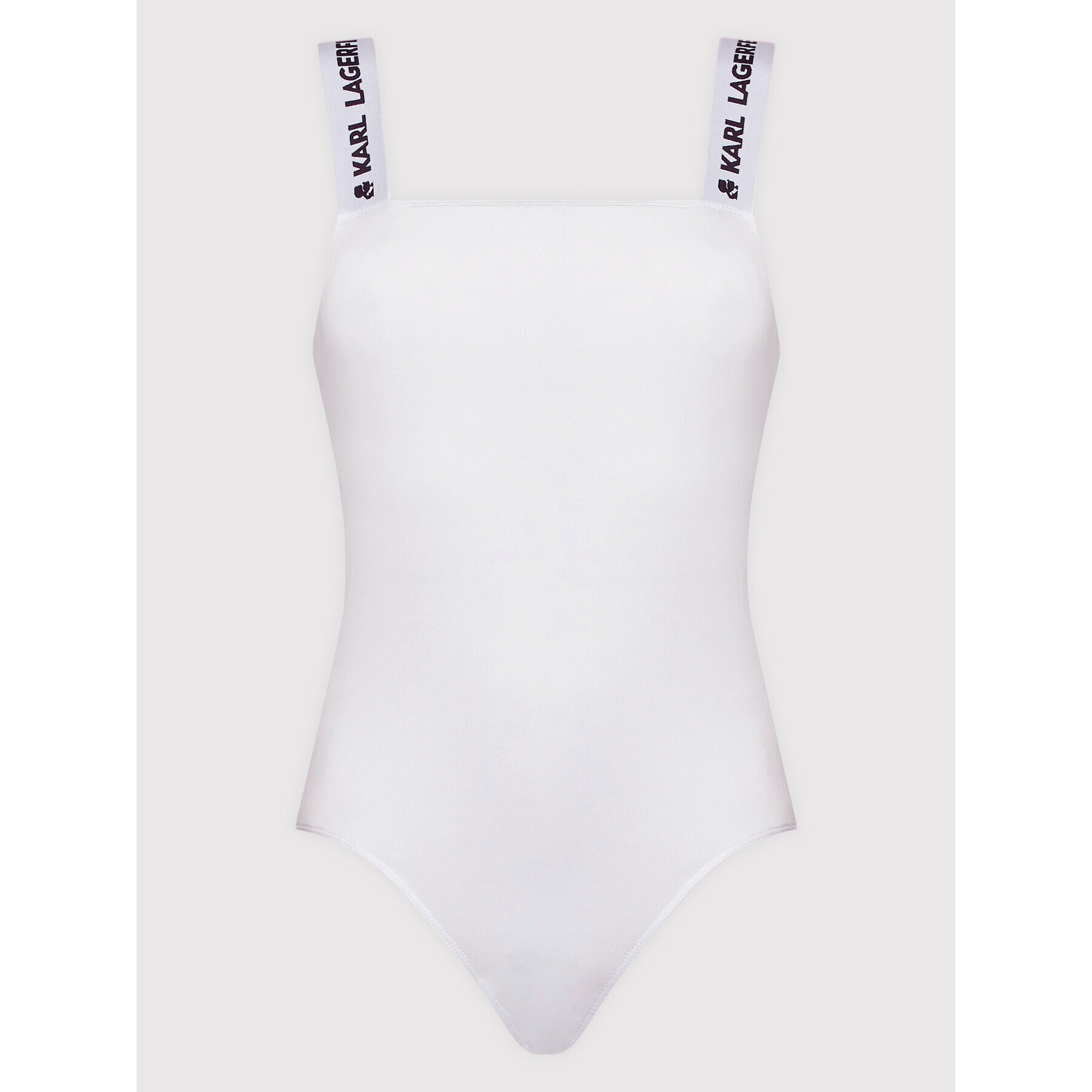 KARL LAGERFELD Боди 220W2100 Бял Slim Fit - Pepit.bg