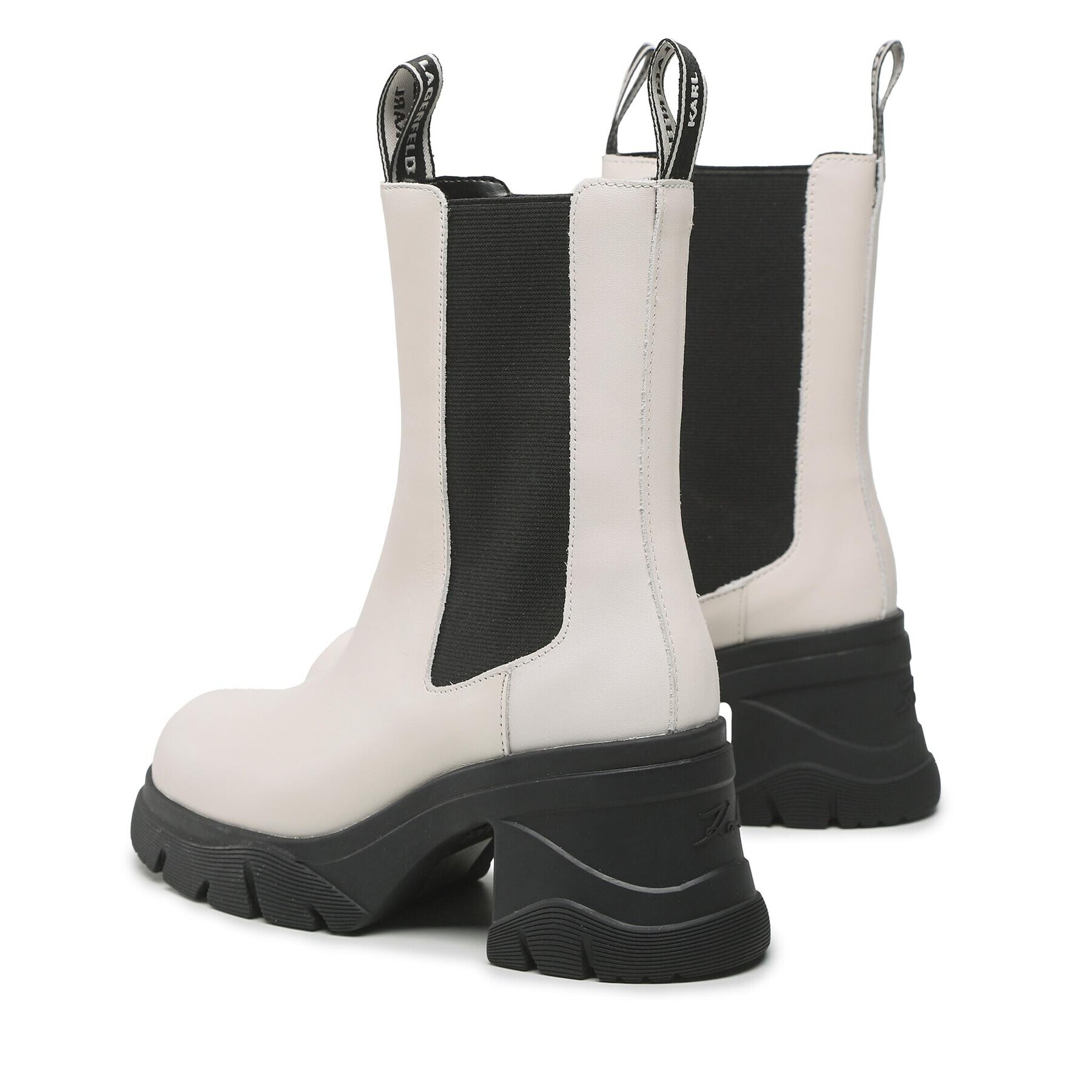 KARL LAGERFELD Боти KL42260 Бял - Pepit.bg