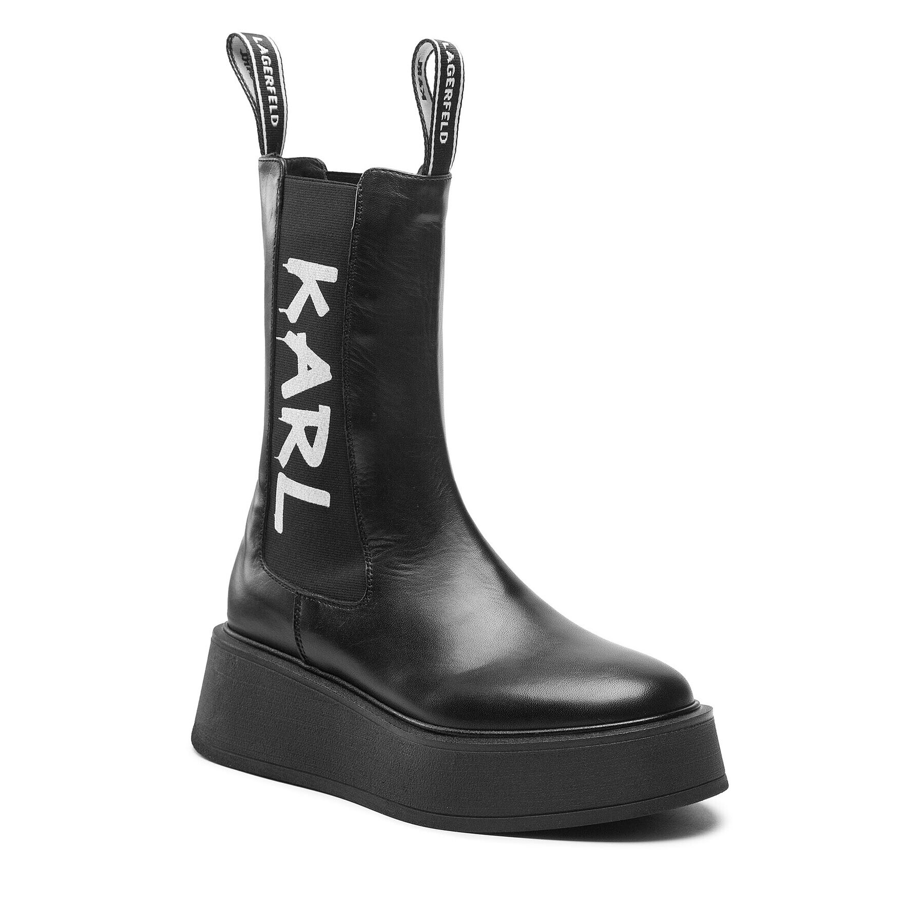 KARL LAGERFELD Боти тип челси KL42460 Черен - Pepit.bg