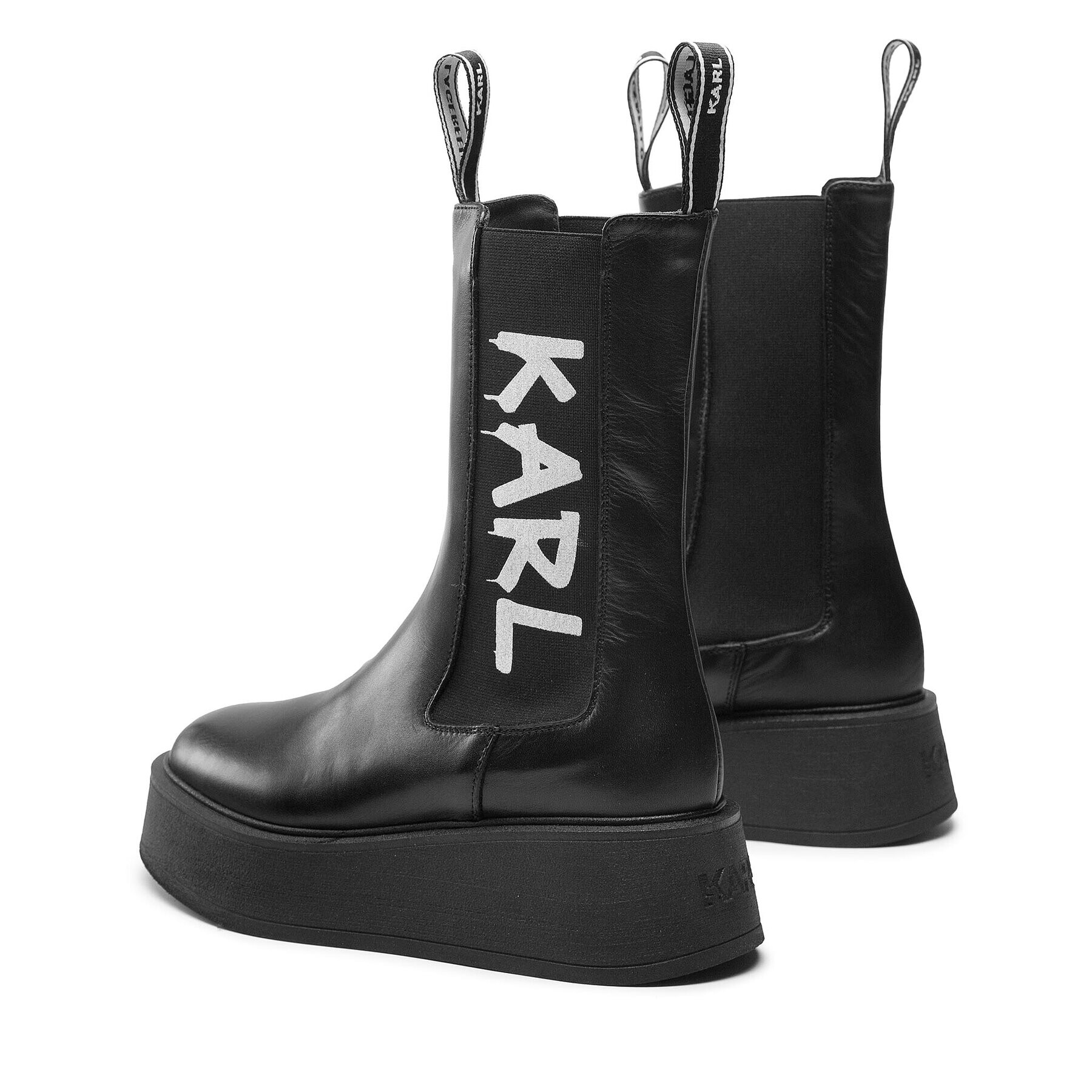 KARL LAGERFELD Боти тип челси KL42460 Черен - Pepit.bg
