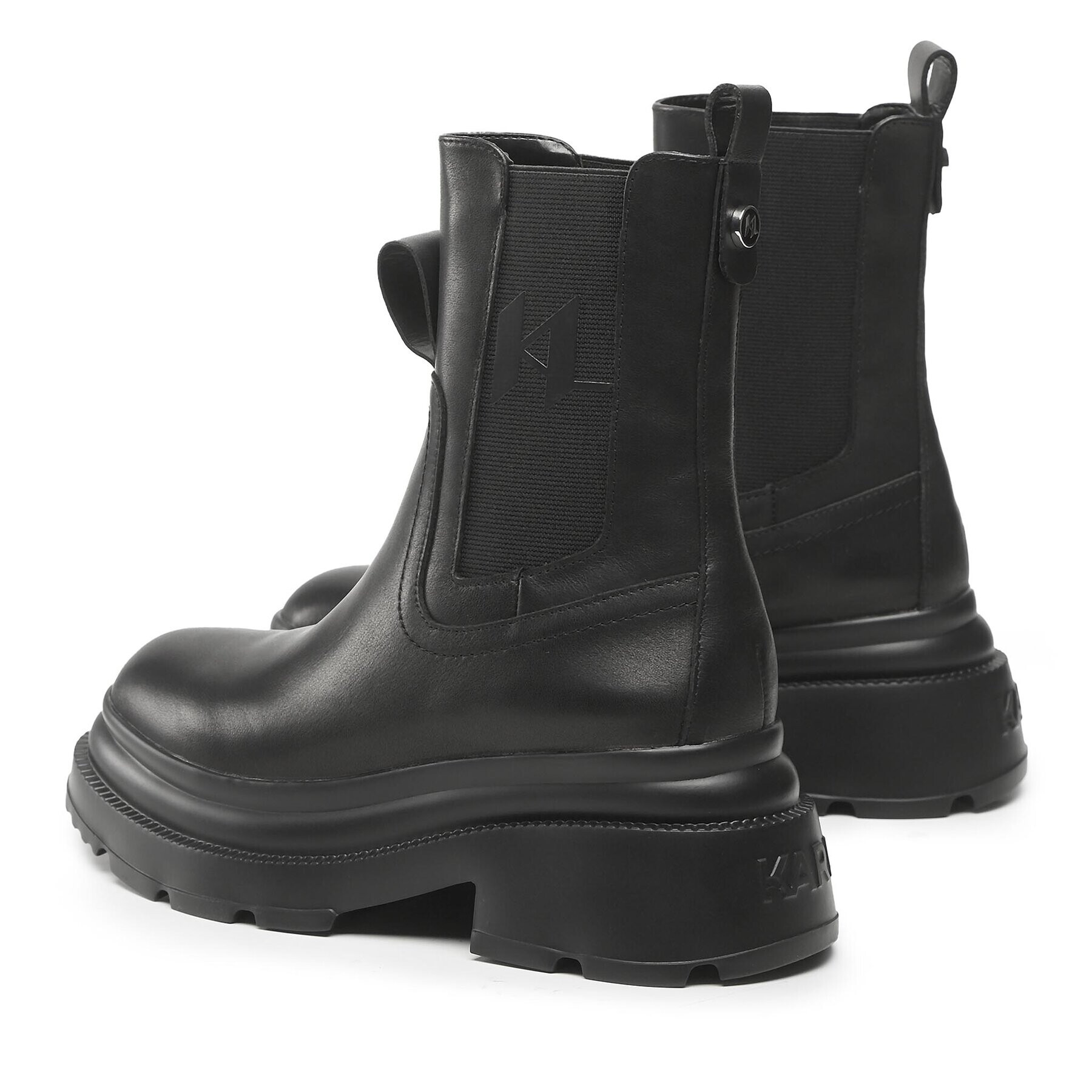 KARL LAGERFELD Боти тип челси KL45065 Черен - Pepit.bg