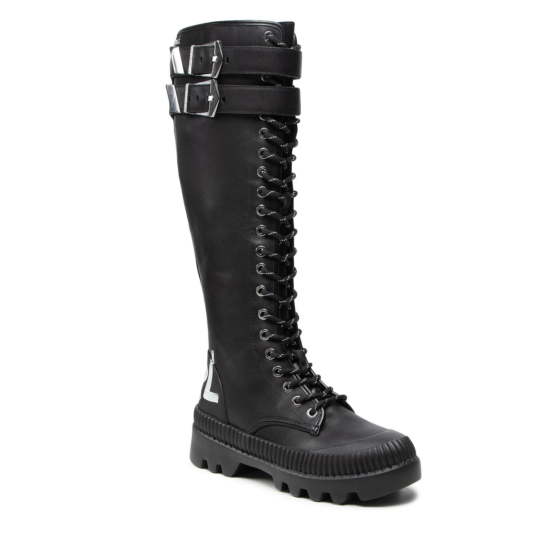 KARL LAGERFELD Ботуши Trekka II KL42595 Черен - Pepit.bg