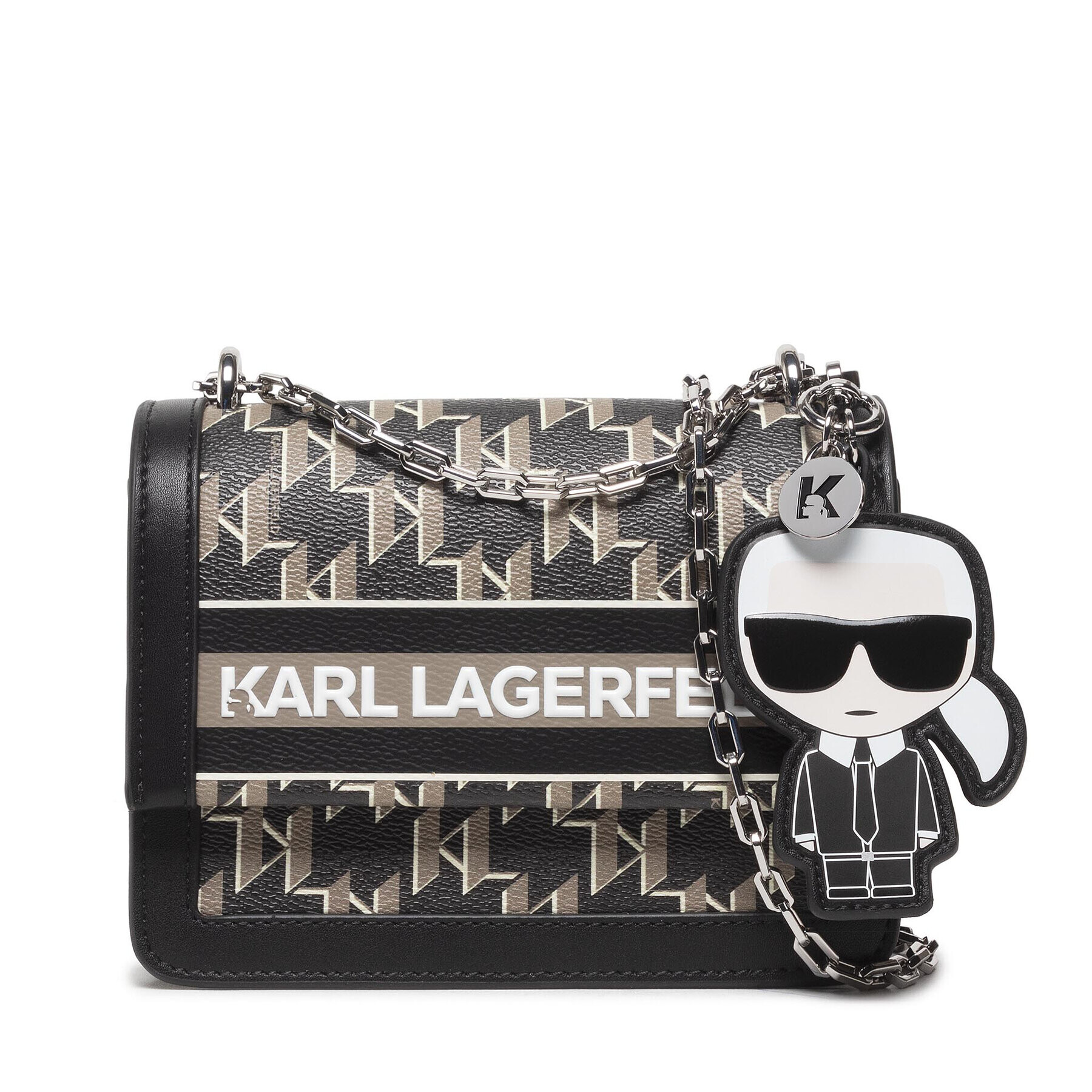 KARL LAGERFELD Дамска чанта 221W3013 Черен - Pepit.bg