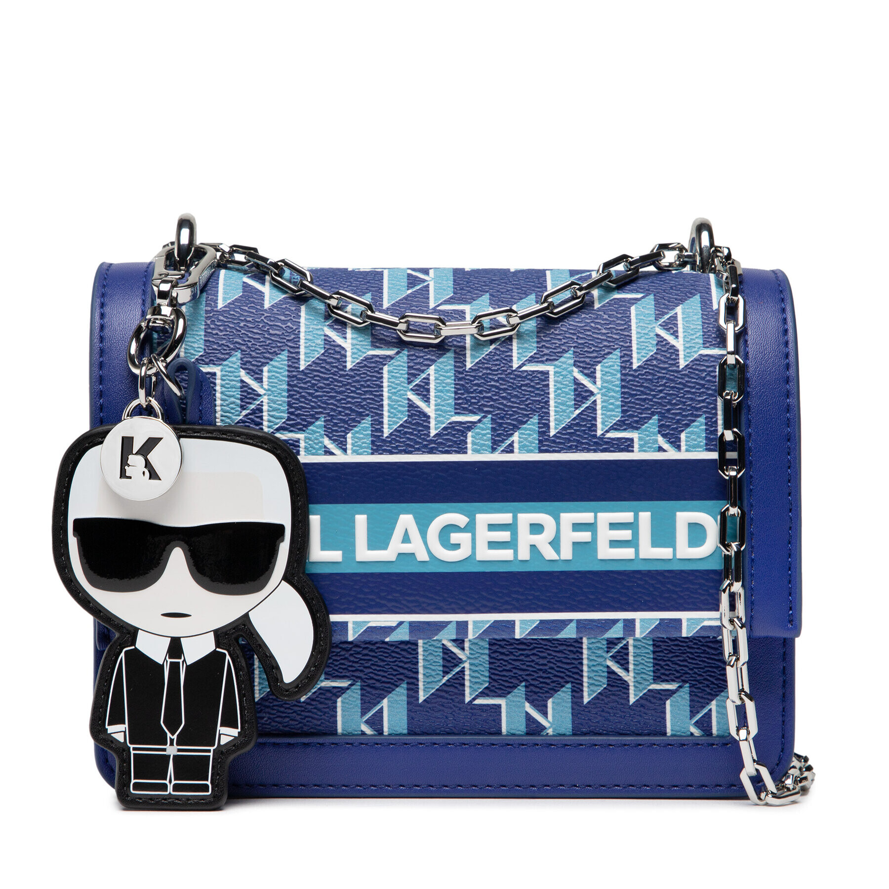 KARL LAGERFELD Дамска чанта 221W3013 Тъмносин - Pepit.bg