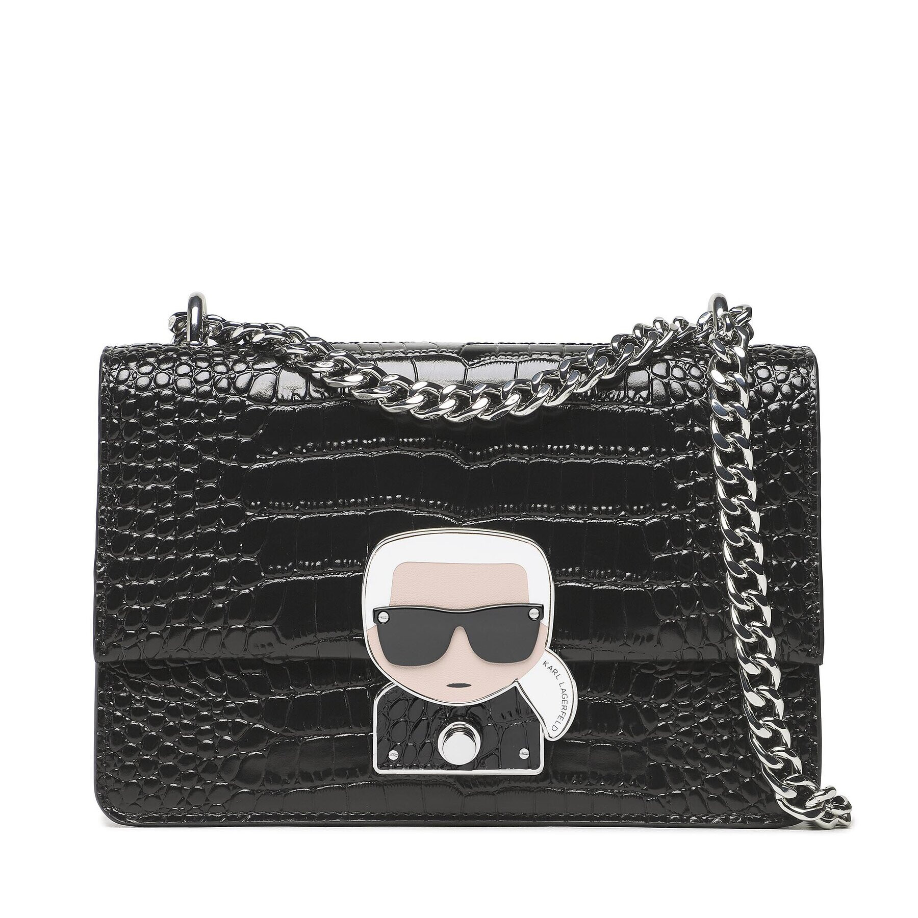 KARL LAGERFELD Дамска чанта 226W3006 Черен - Pepit.bg