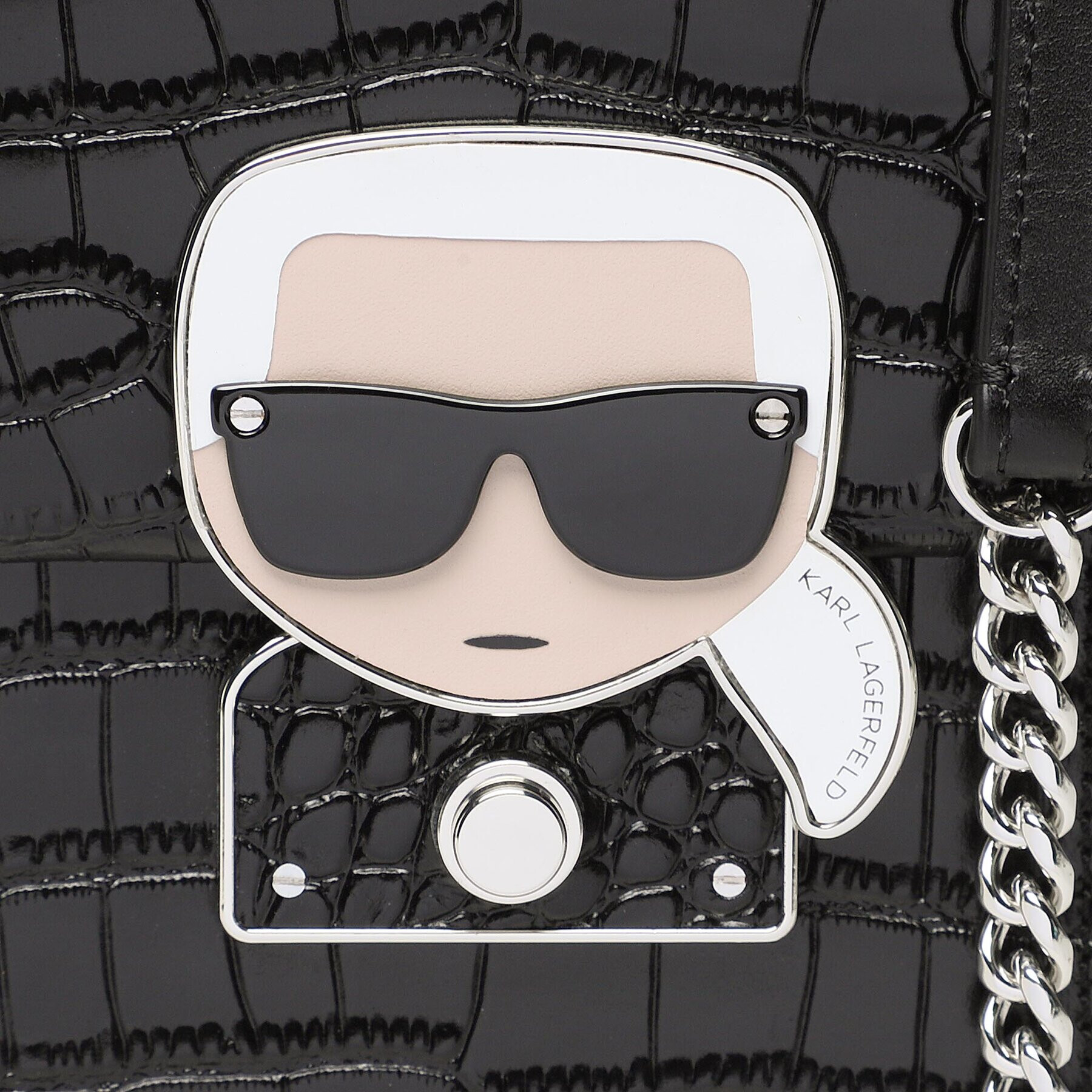 KARL LAGERFELD Дамска чанта 226W3017 Черен - Pepit.bg